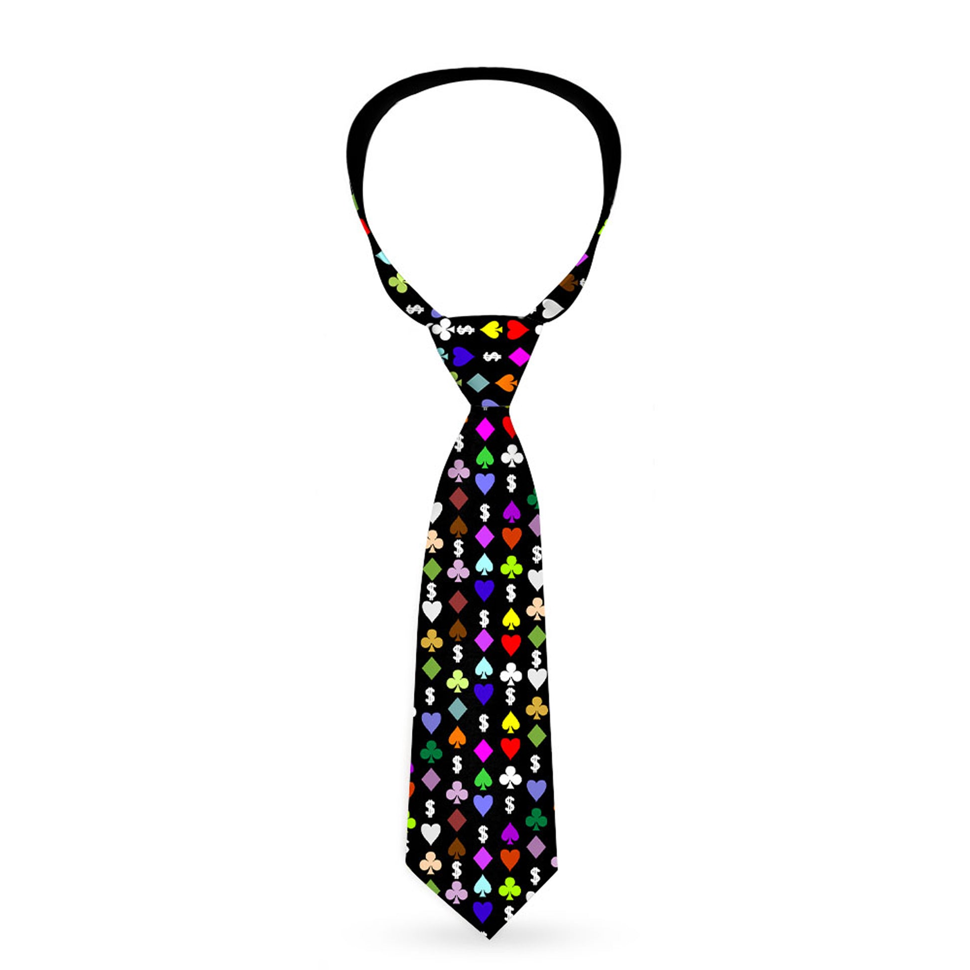 Buckle-Down Necktie - Suits $$$ Black/Multi Color Neckties Buckle-Down