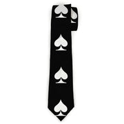 Buckle-Down Necktie - Spade Black/White Neckties Buckle-Down