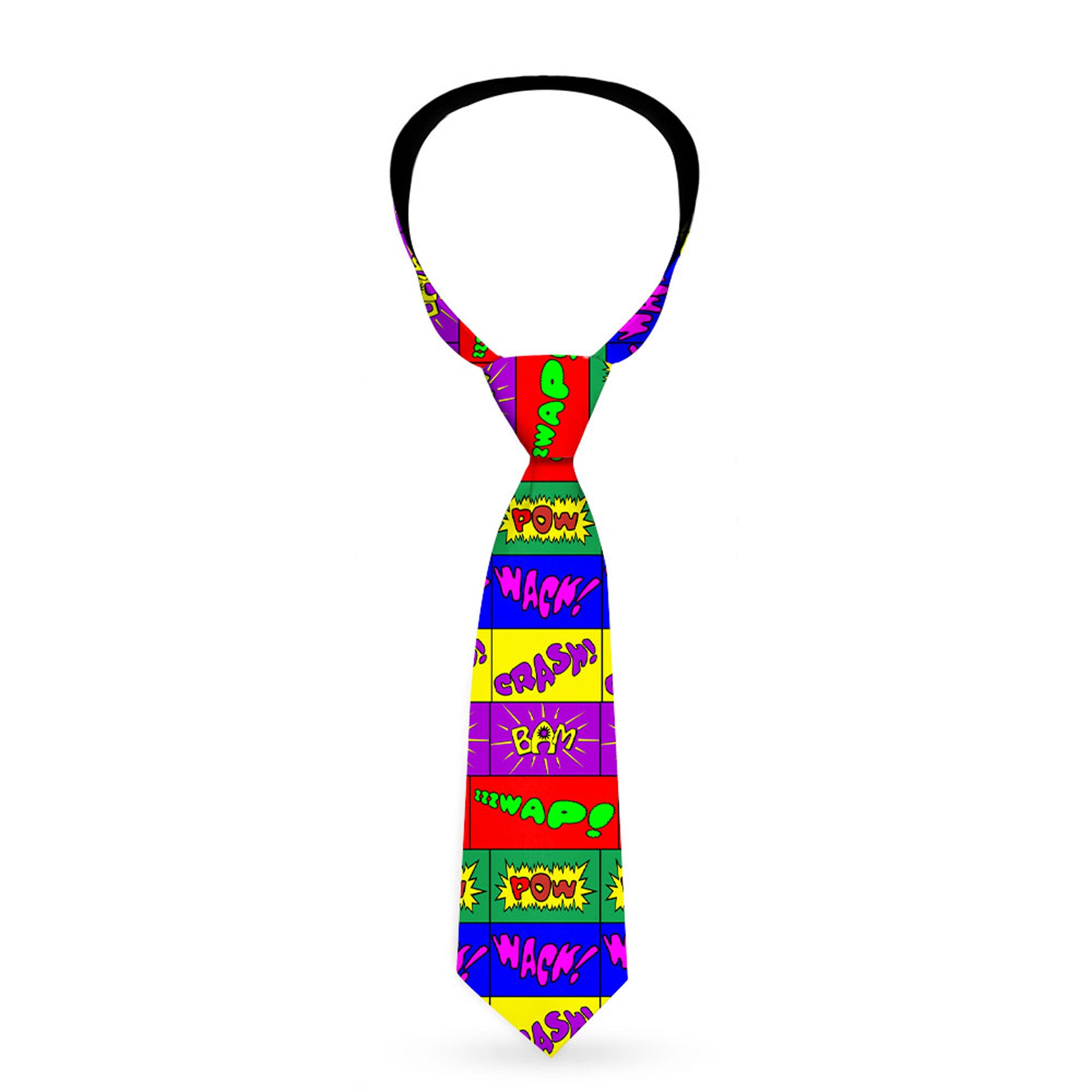 Buckle-Down Necktie - Sound Effect Blocks Multi Color Neckties Buckle-Down
