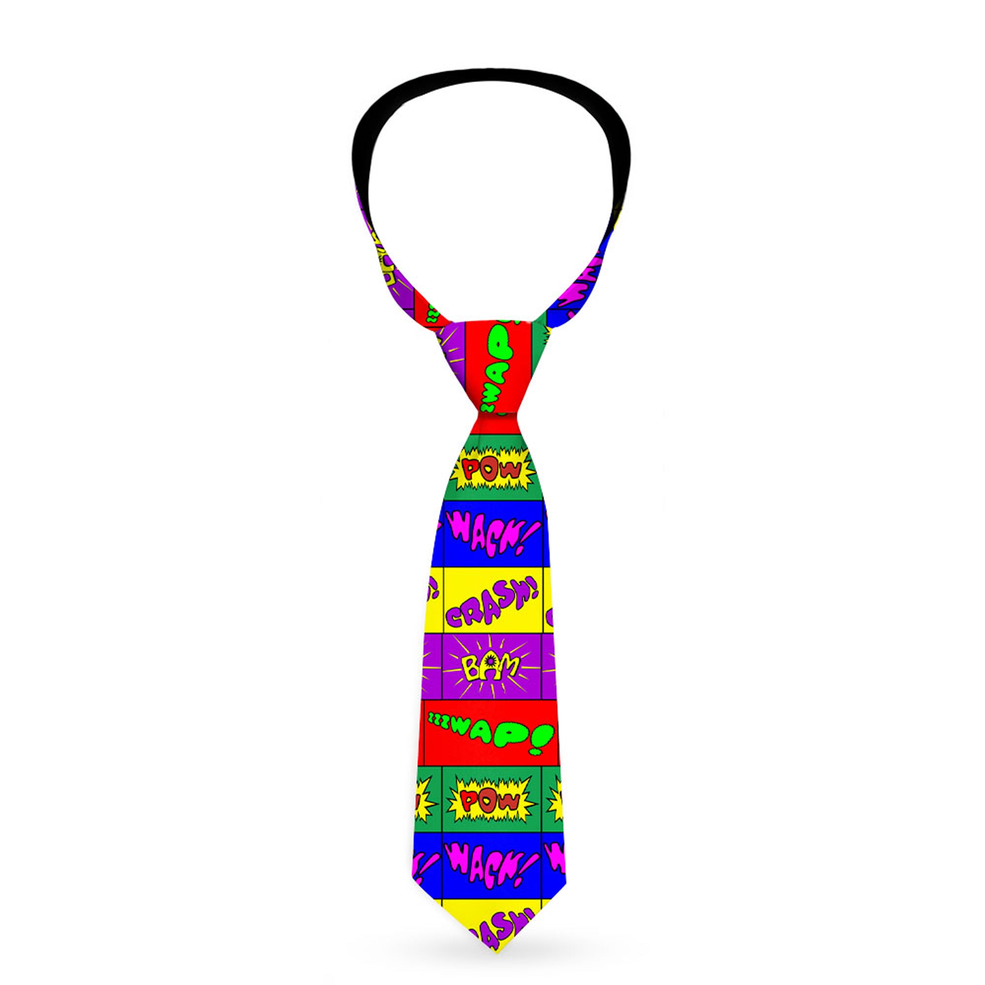 Buckle-Down Necktie - Sound Effect Blocks Multi Color Neckties Buckle-Down