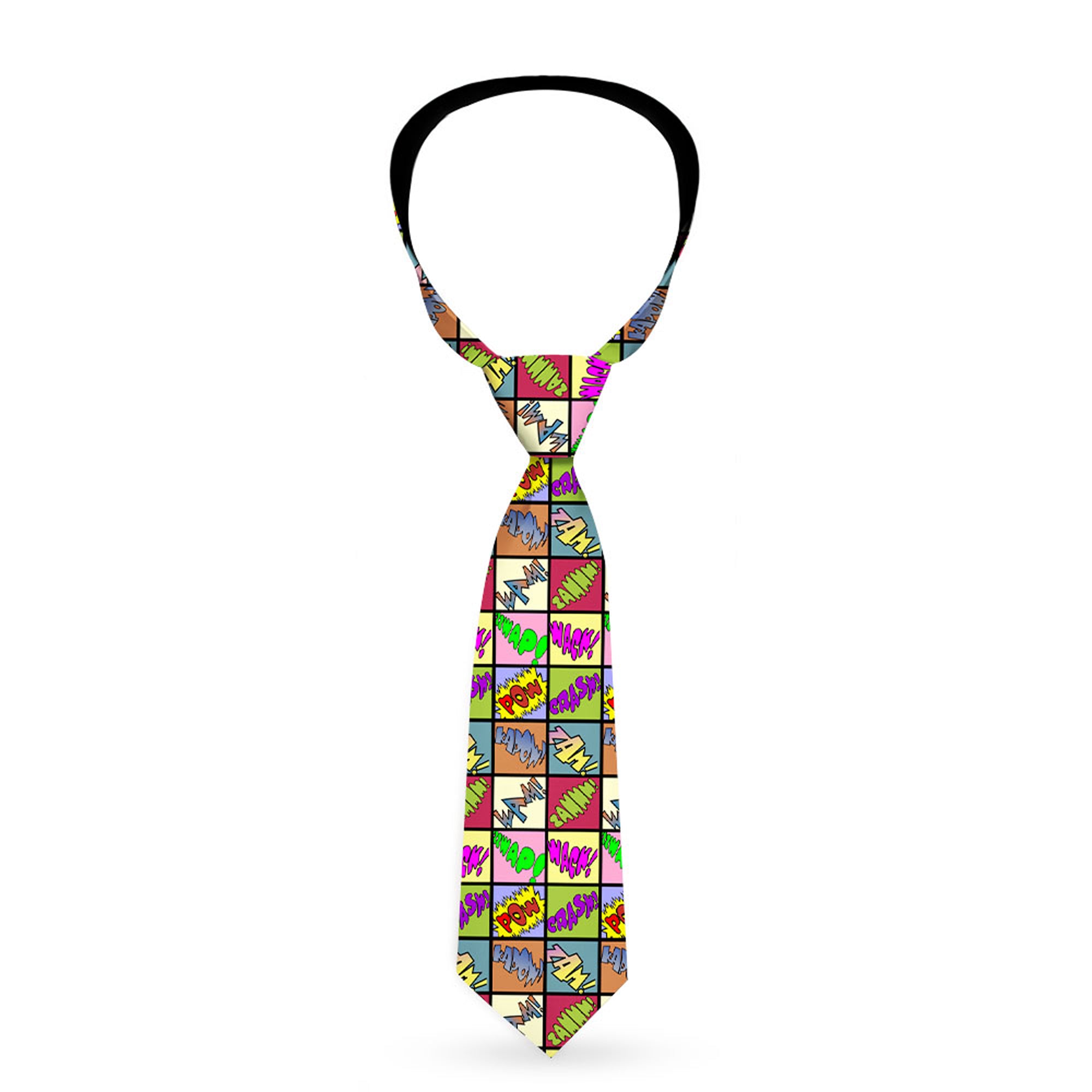 Buckle-Down Necktie - Sound Effect Checkers Multi Color Neckties Buckle-Down