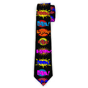 Buckle-Down Necktie - Sound Effects Black/Multi Color Neckties Buckle-Down