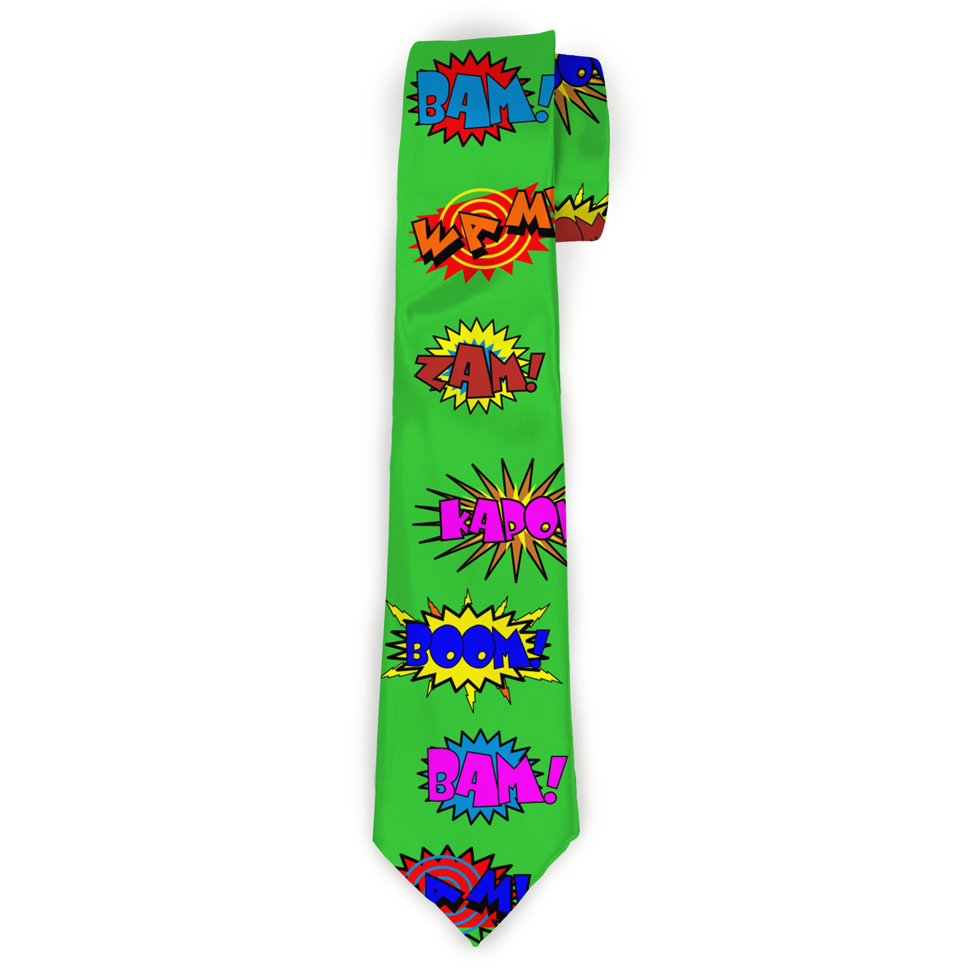 Buckle-Down Necktie - Sound Effects Green/Multi Color Neckties Buckle-Down