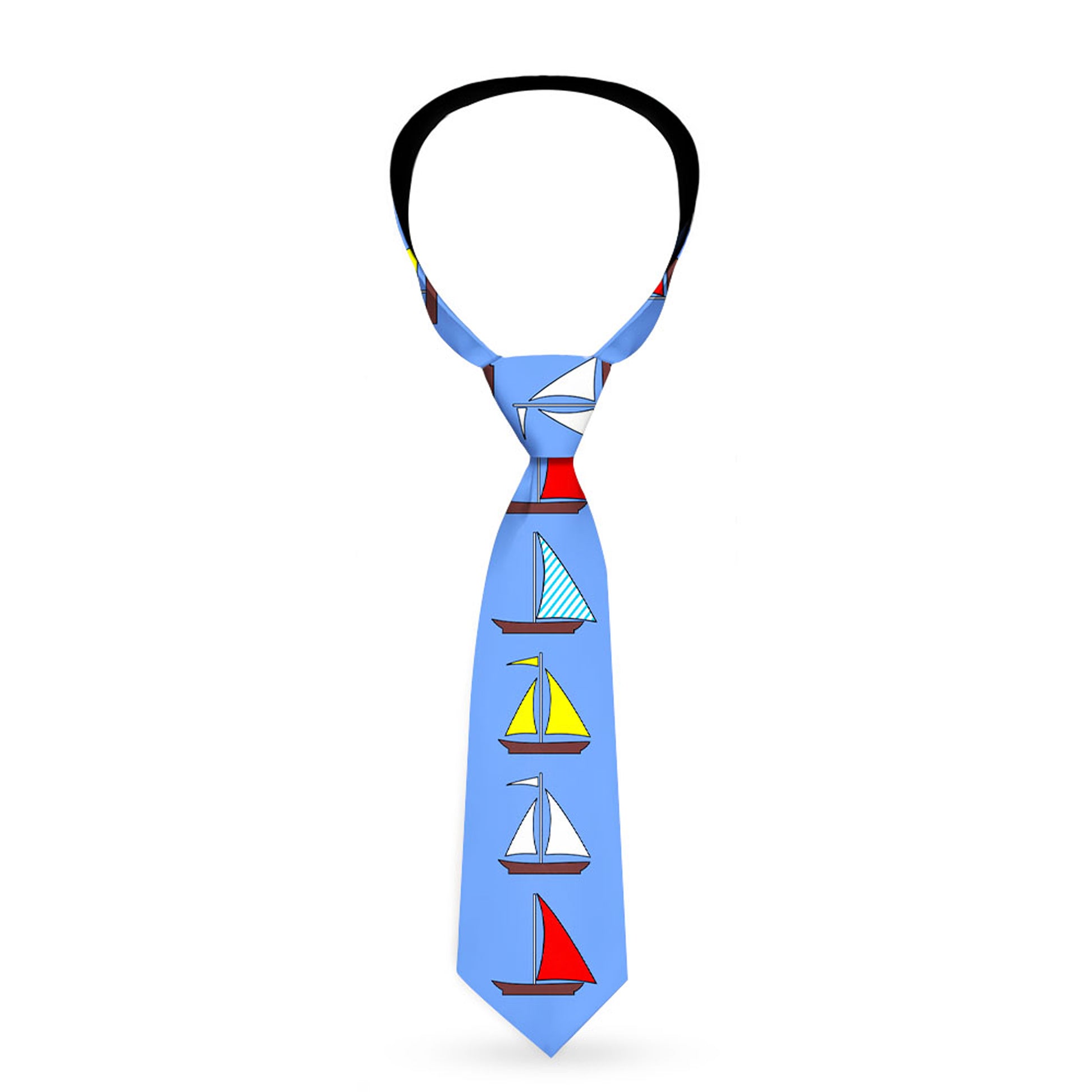Buckle-Down Necktie - Sailboats Blue Neckties Buckle-Down