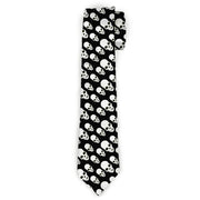 Buckle-Down Necktie - Tilted Skulls Black/White Neckties Buckle-Down
