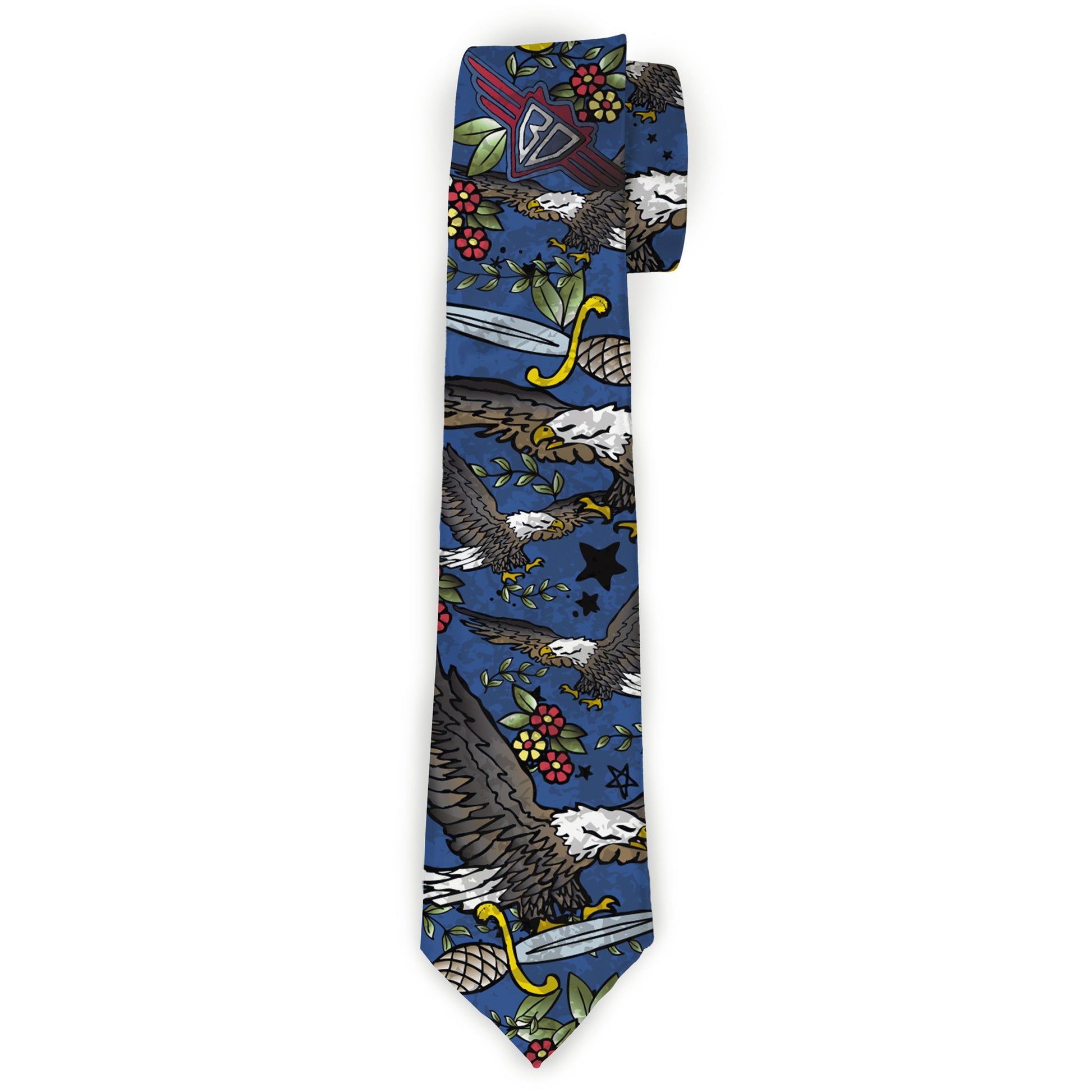 Buckle-Down Necktie - Truth and Justice C/U Blue Neckties Buckle-Down