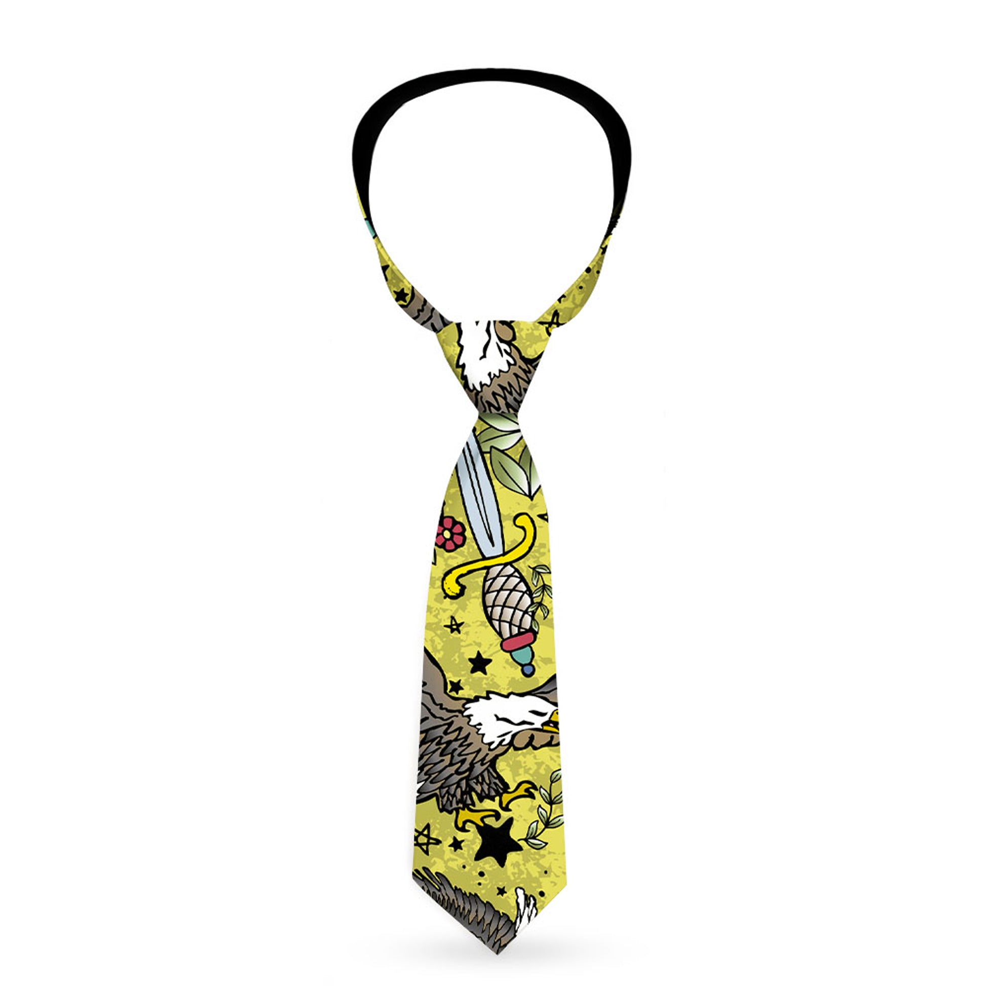 Buckle-Down Necktie - Truth and Justice C/U Yellow Neckties Buckle-Down