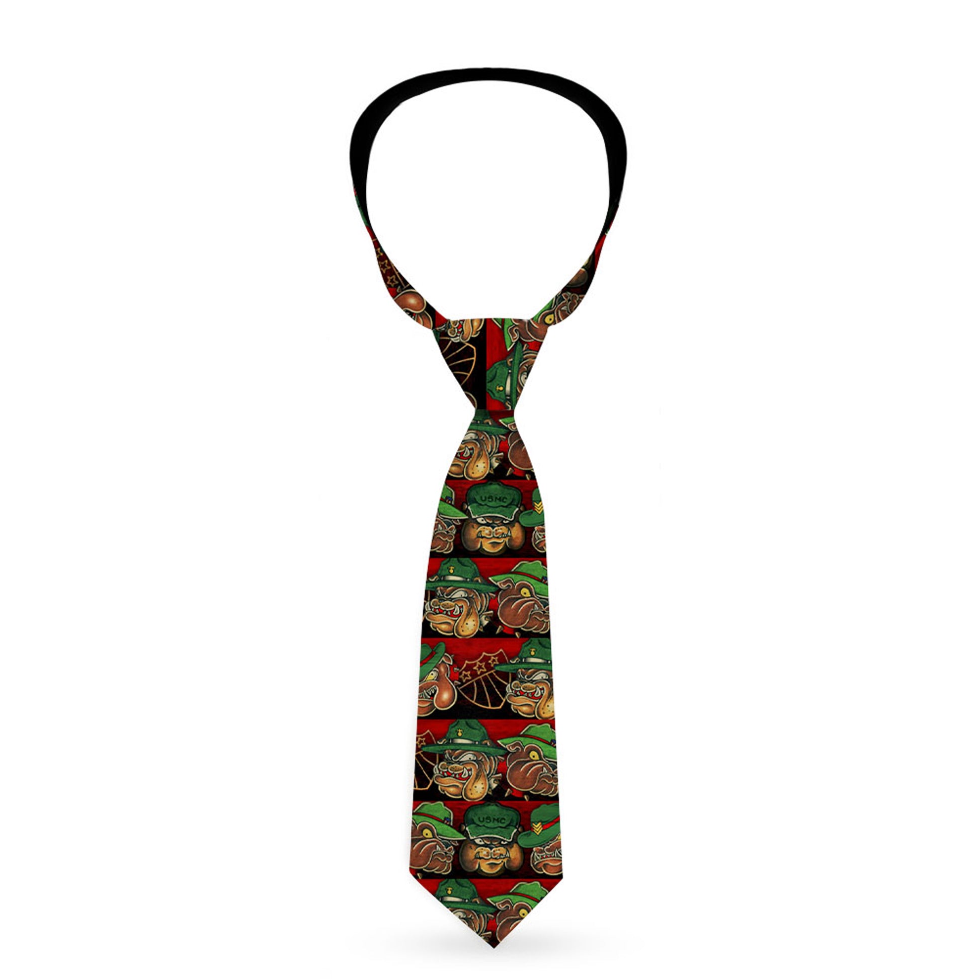 Buckle-Down Necktie - TJ-Bulldog USMC Neckties Tattoo Johnny