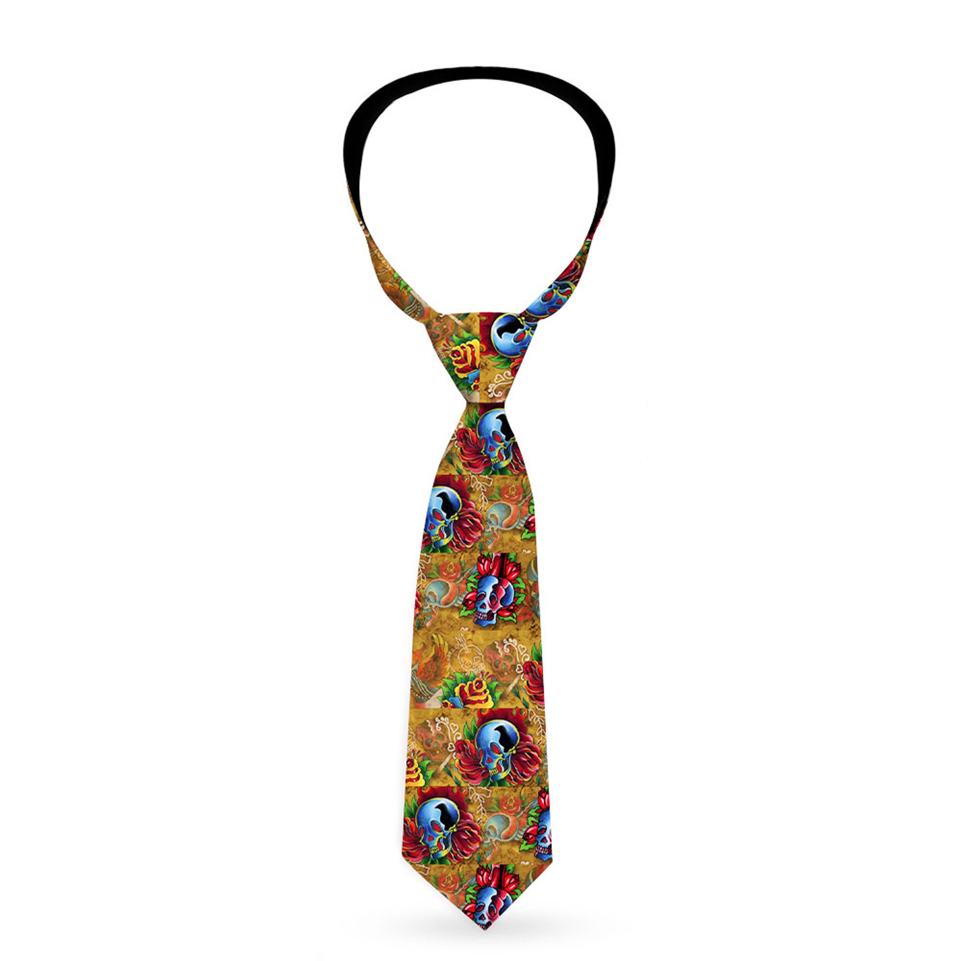 Buckle-Down Necktie - TJ-Candles & Skulls Neckties Tattoo Johnny