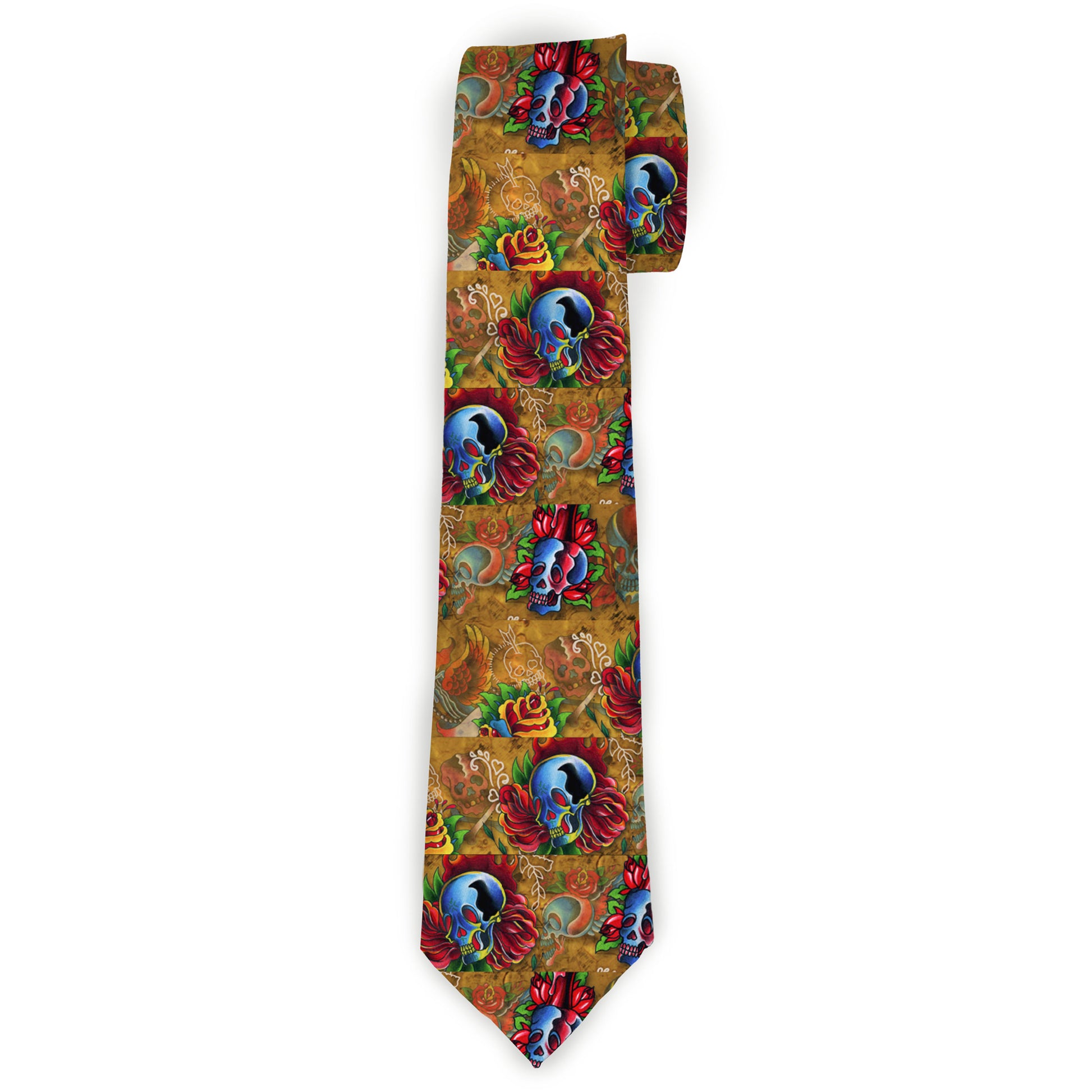 Buckle-Down Necktie - TJ-Candles & Skulls Neckties Tattoo Johnny
