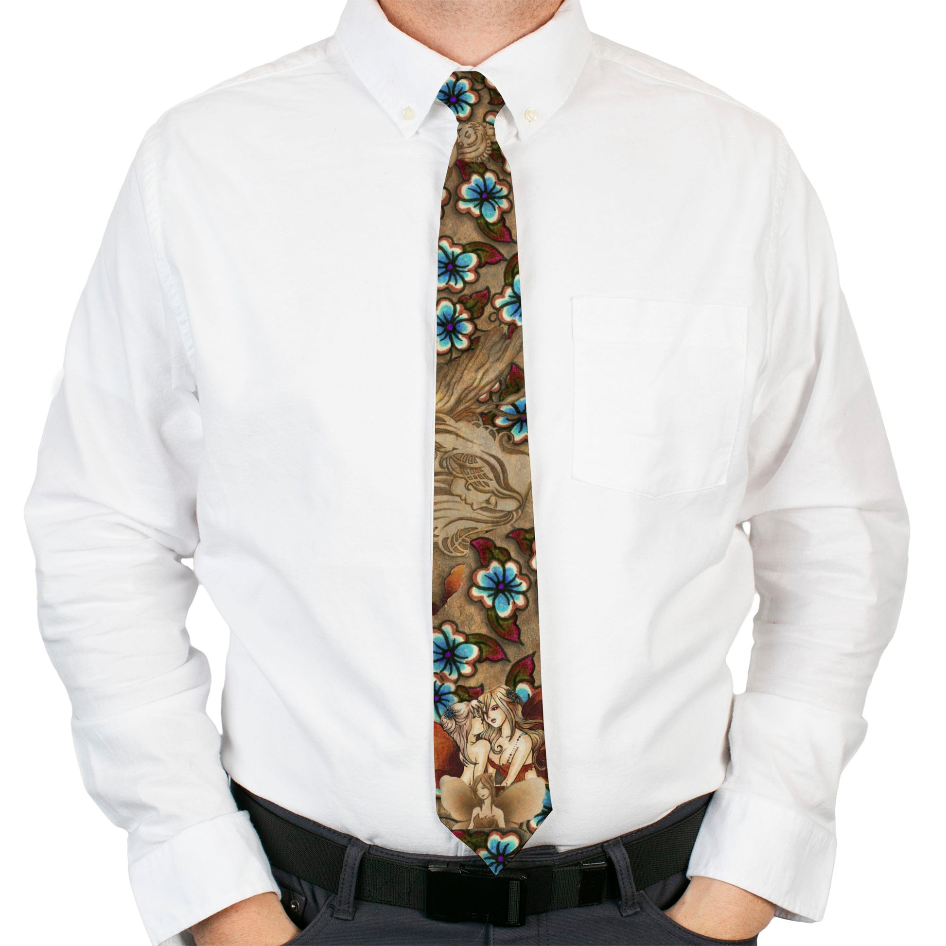 Buckle-Down Necktie - TJ-Fairies Neckties Tattoo Johnny