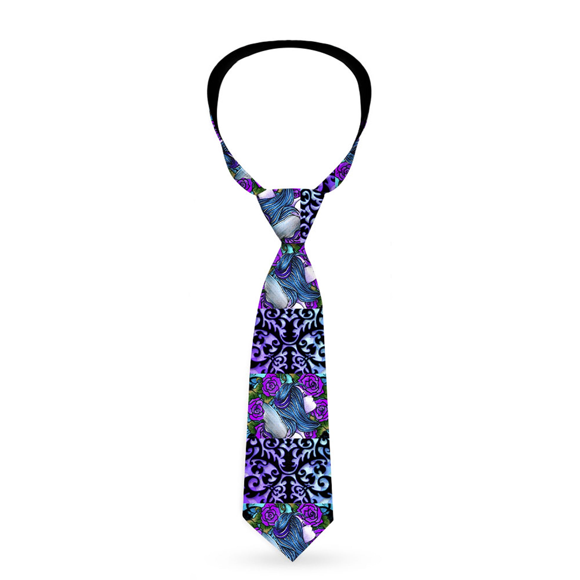 Buckle-Down Necktie - TJ-Fairy Blue Hair Neckties Tattoo Johnny