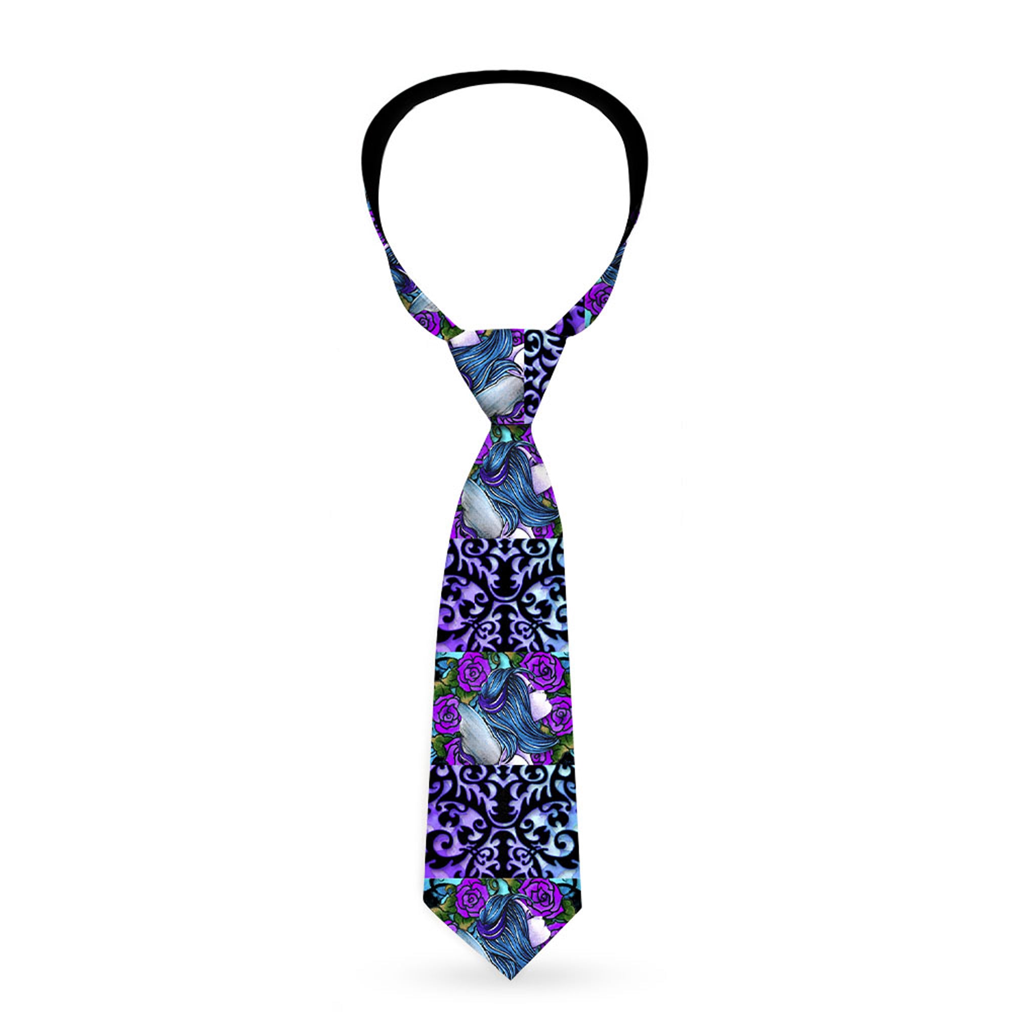 Buckle-Down Necktie - TJ-Fairy Blue Hair Neckties Tattoo Johnny