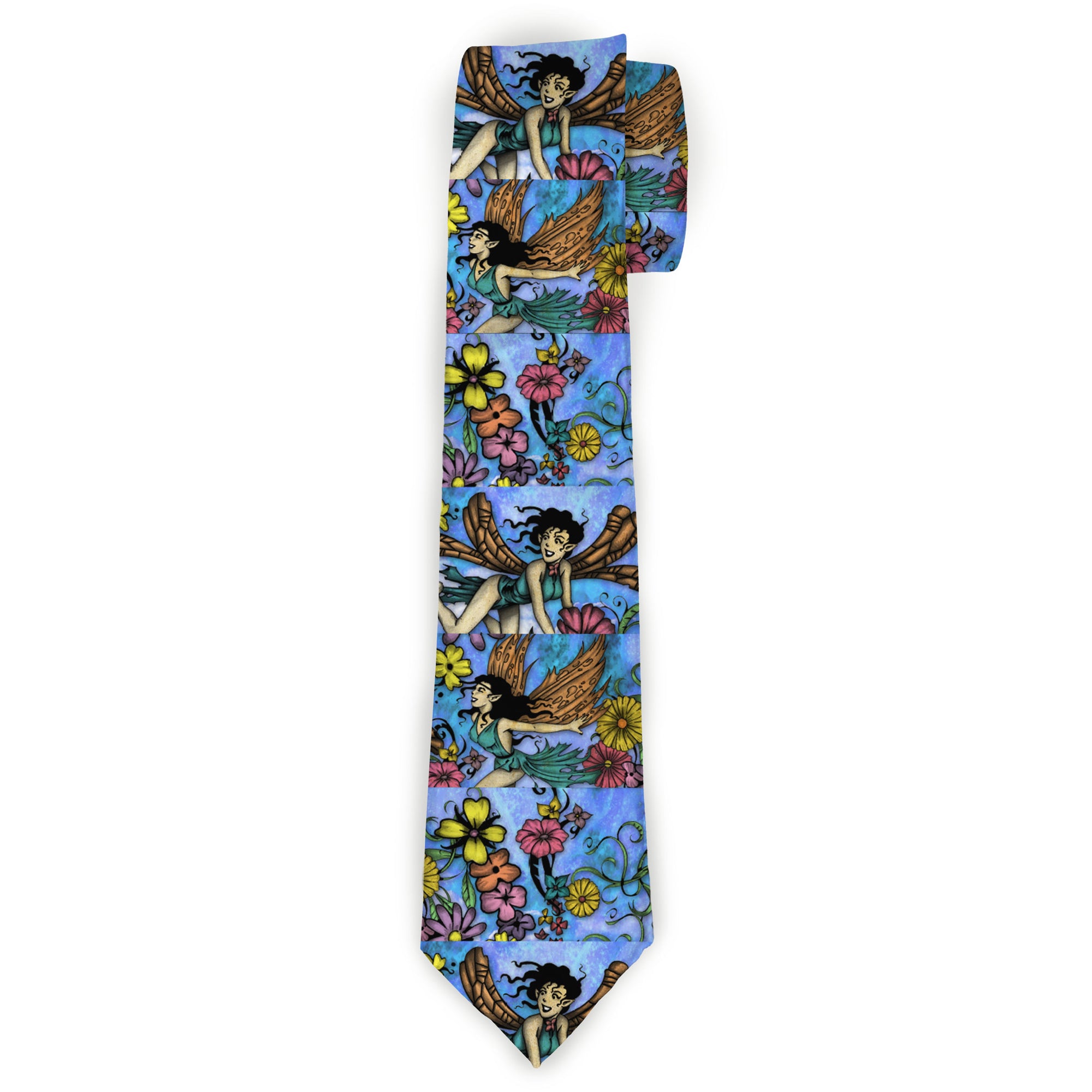 Buckle-Down Necktie - TJ-Flower Fairy Neckties Tattoo Johnny