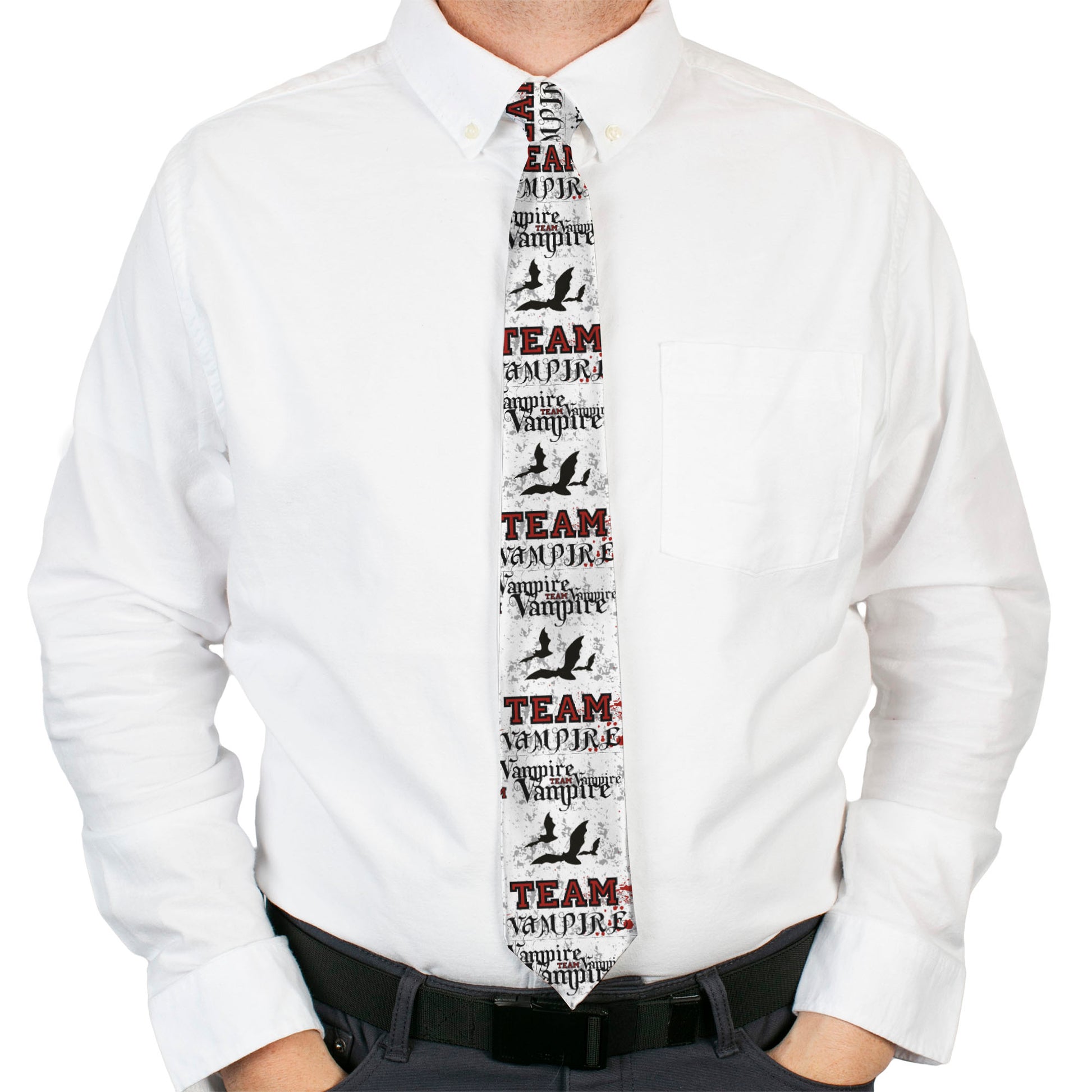Buckle-Down Necktie - Team Vampire Neckties Buckle-Down