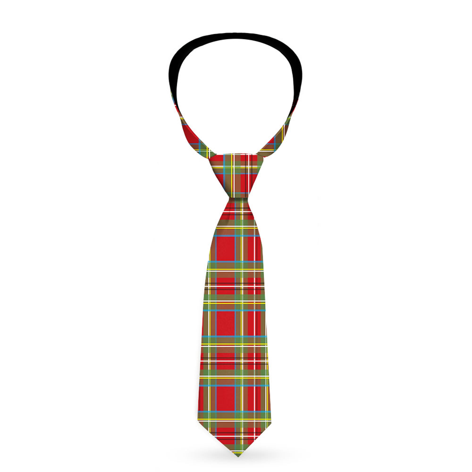 Buckle-Down Necktie - Tartan Plaid Red/Green Neckties Buckle-Down