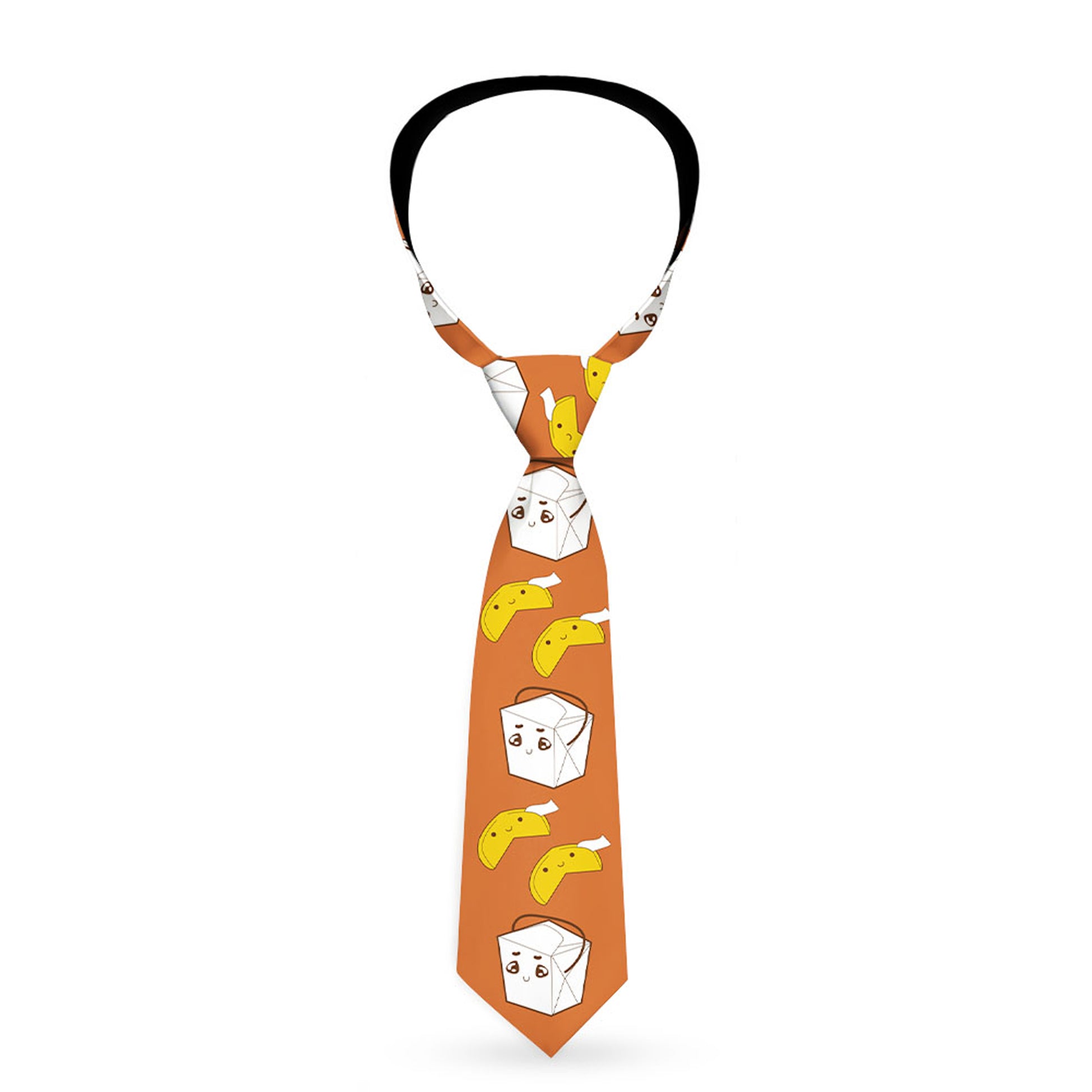 Buckle-Down Necktie - Take Out/Fortune Cookies Orange Neckties Buckle-Down