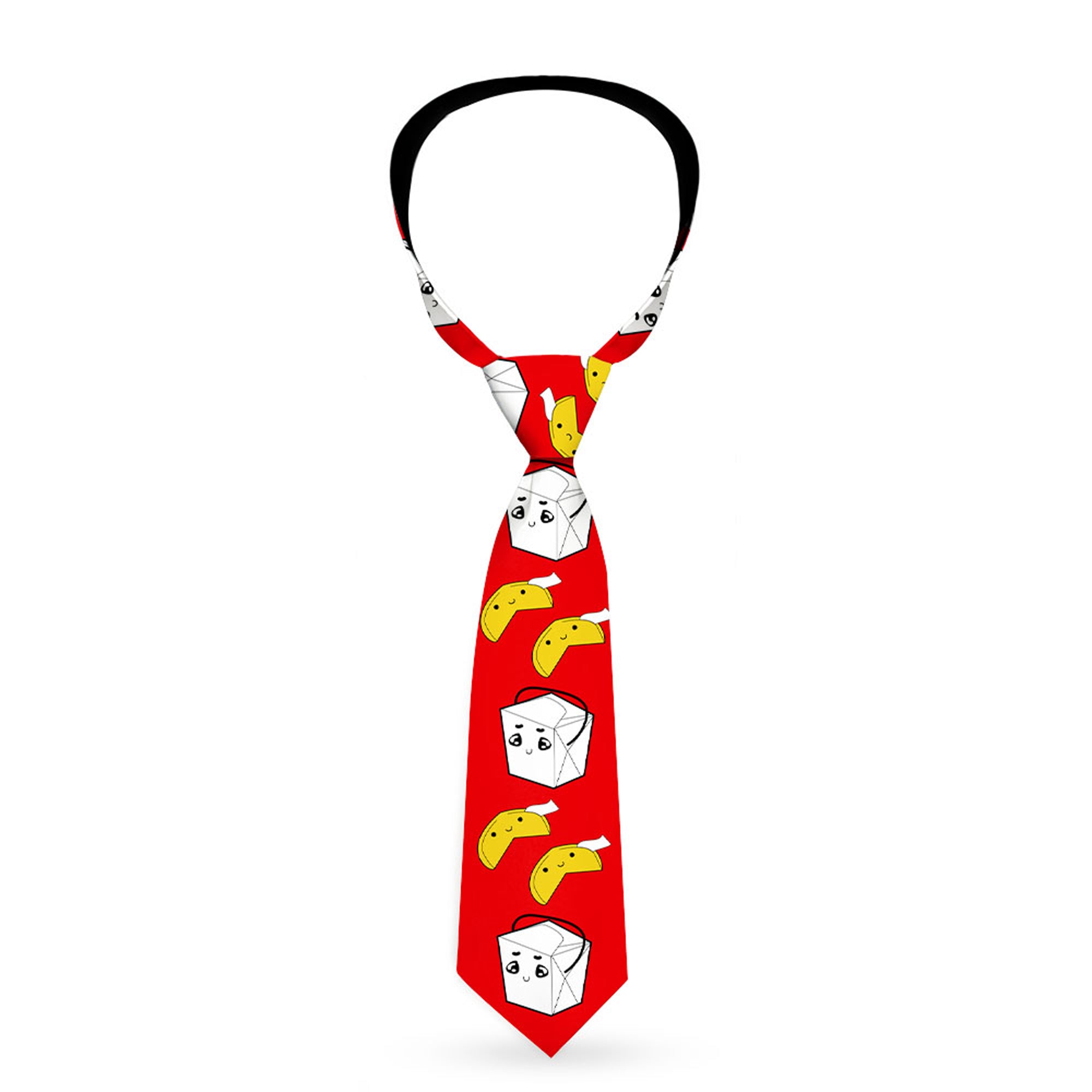 Buckle-Down Necktie - Take Out/Fortune Cookies Red Neckties Buckle-Down