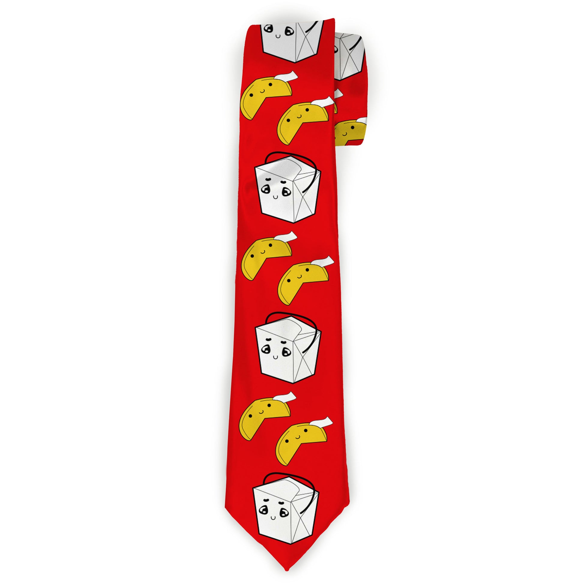 Buckle-Down Necktie - Take Out/Fortune Cookies Red Neckties Buckle-Down