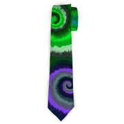 Buckle-Down Necktie - Tie Dye Swirl Green/Blue/Purple Neckties Buckle-Down