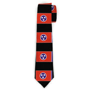 Buckle-Down Necktie - Tennessee Flags/Black Neckties Buckle-Down