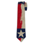 Buckle-Down Necktie - Texas Flag C/U Distressed Painting Neckties Buckle-Down