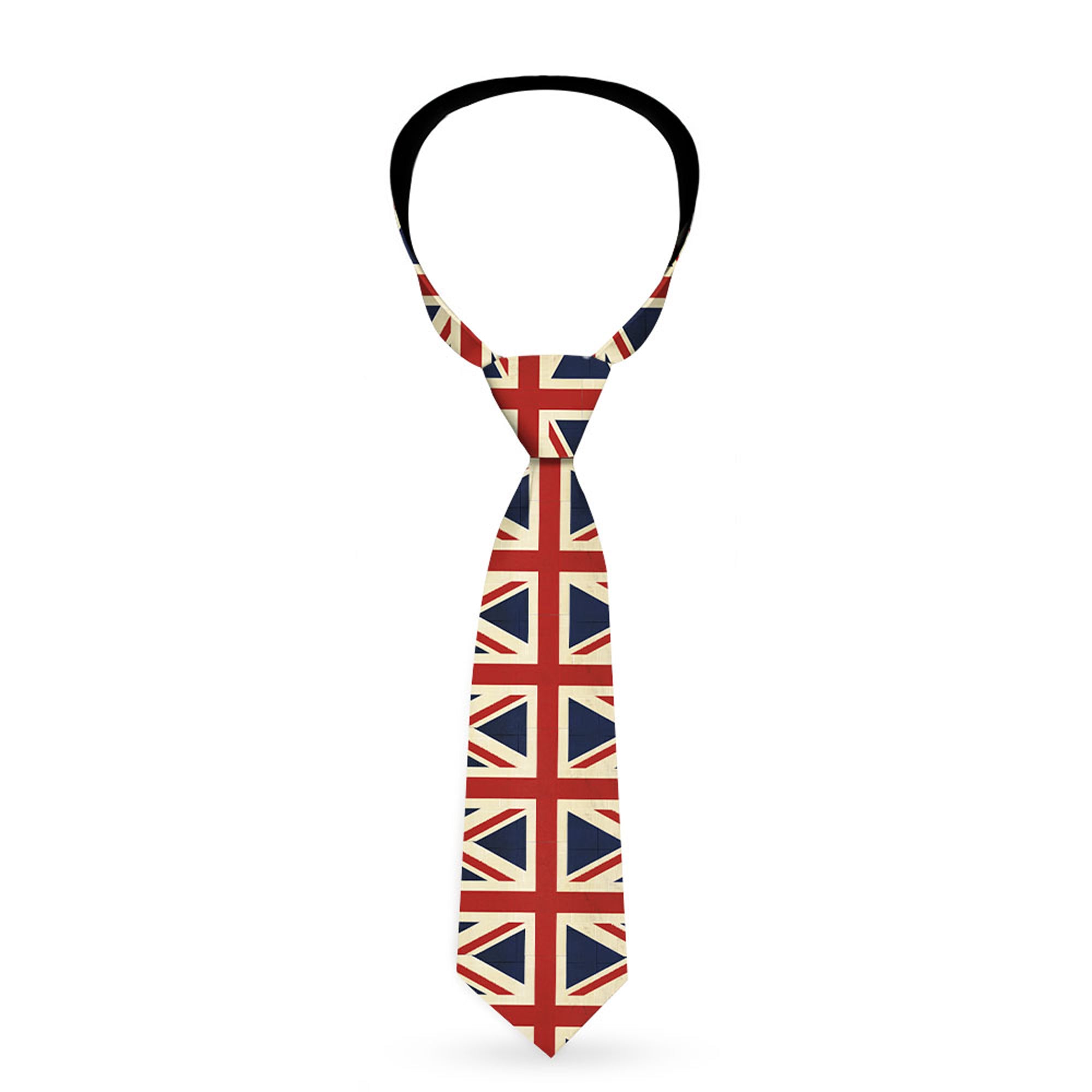 Buckle-Down Necktie - Vintage United Kingdom Flags Neckties Buckle-Down