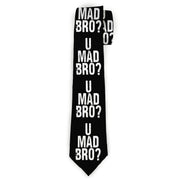 Buckle-Down Necktie - U MAD BRO? Weathered Black/White Neckties Buckle-Down