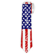 Buckle-Down Necktie - United States Flags C/U Weathered Neckties Buckle-Down