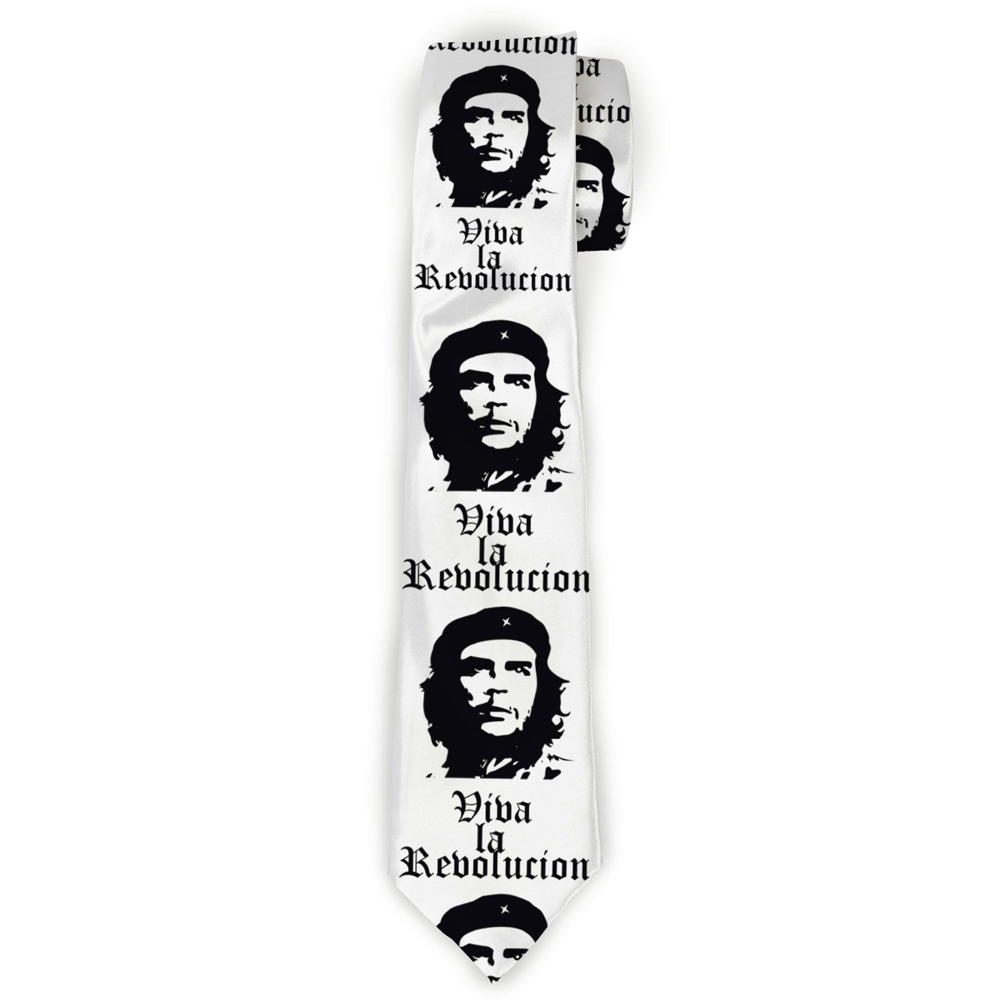 Buckle-Down Necktie - VIVA LA REVOLUCION Che White/Black Neckties Buckle-Down