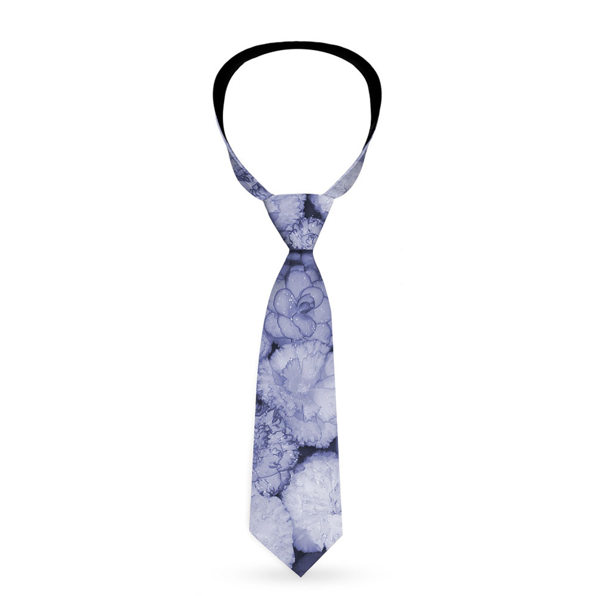 Buckle-Down Necktie - Vivid Floral Collage2 Blues Neckties Buckle-Down