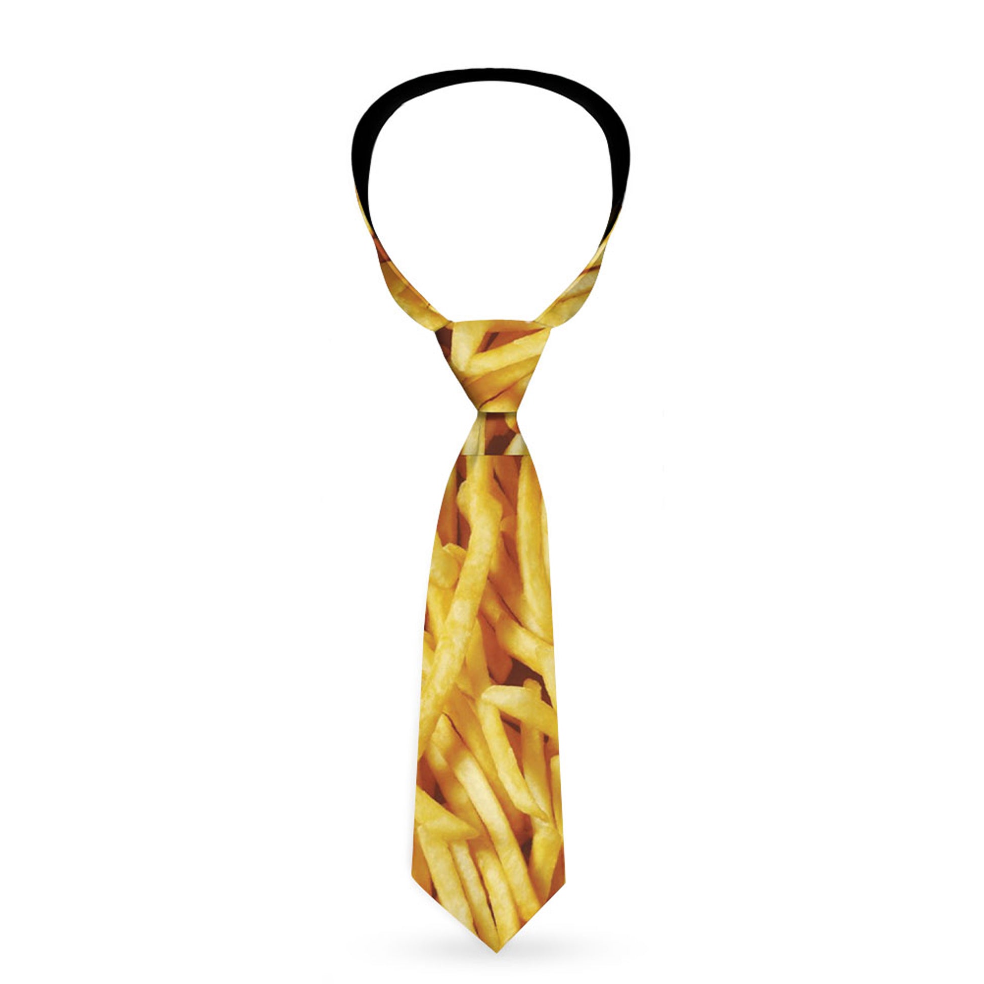 Buckle-Down Necktie - Vivid French Fries Stacked Neckties Buckle-Down