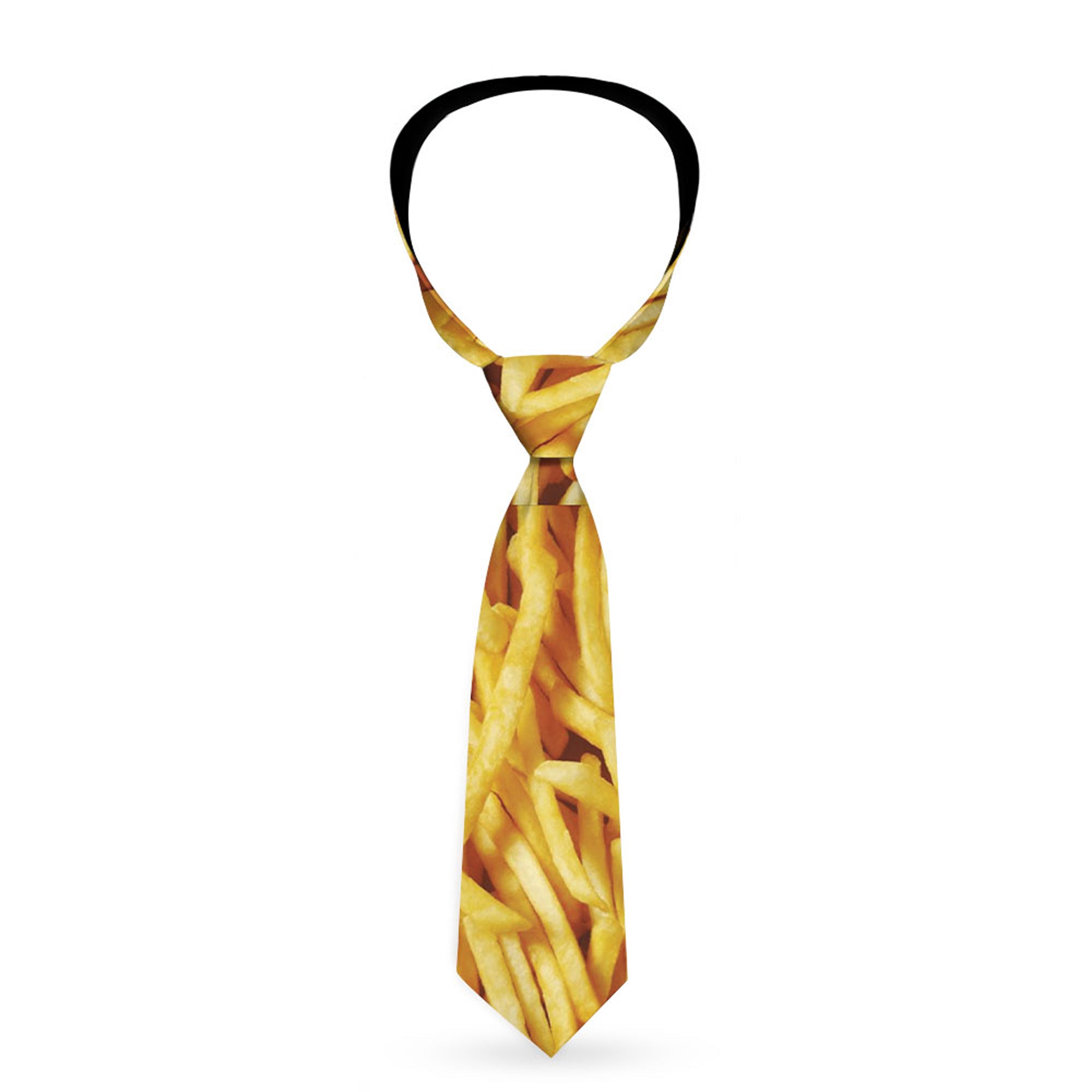 Buckle-Down Necktie - Vivid French Fries Stacked Neckties Buckle-Down