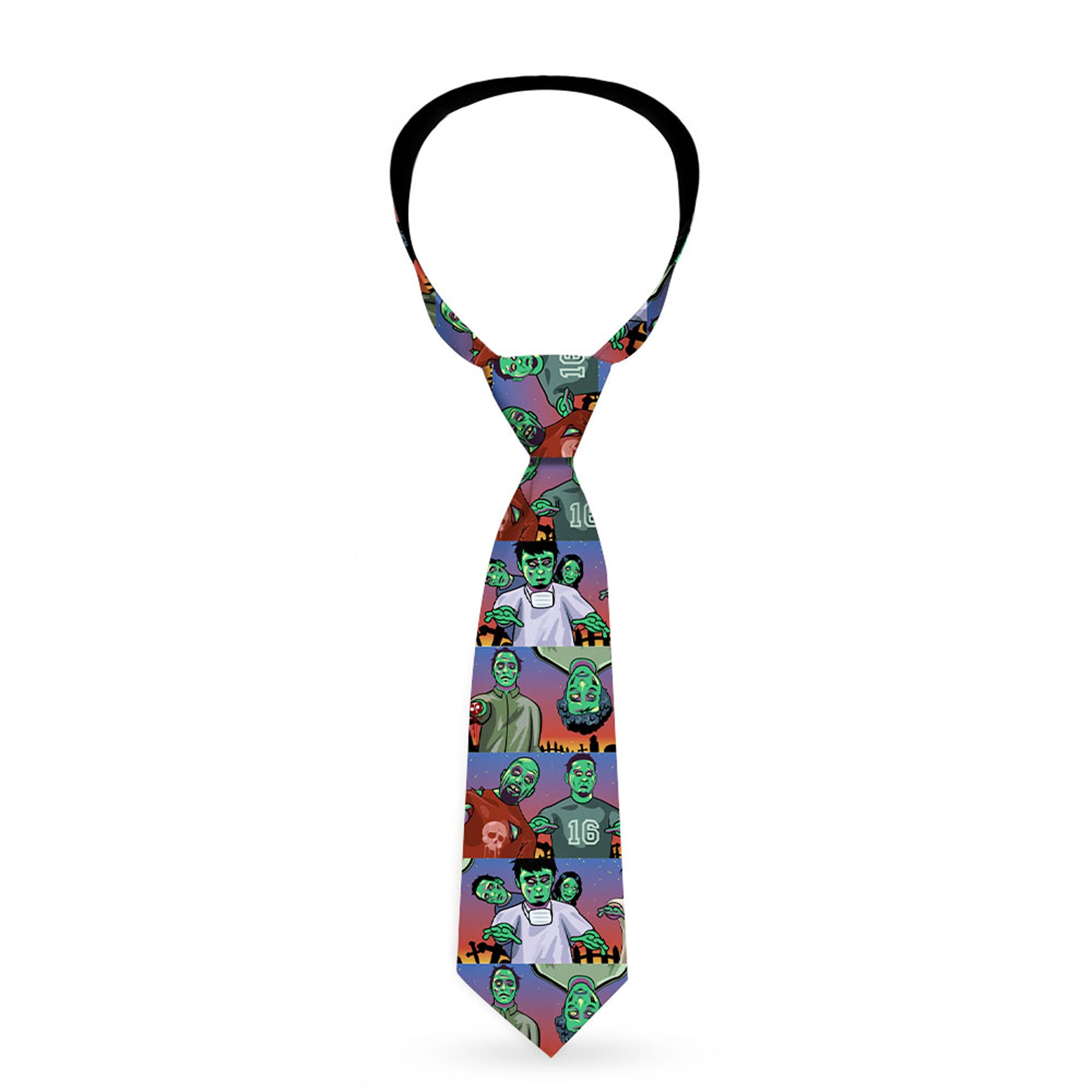 Buckle-Down Necktie - Walking Zombies Neckties Buckle-Down