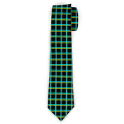 Buckle-Down Necktie - Wire Grid Black/Turquoise/Yellow Neckties Buckle-Down