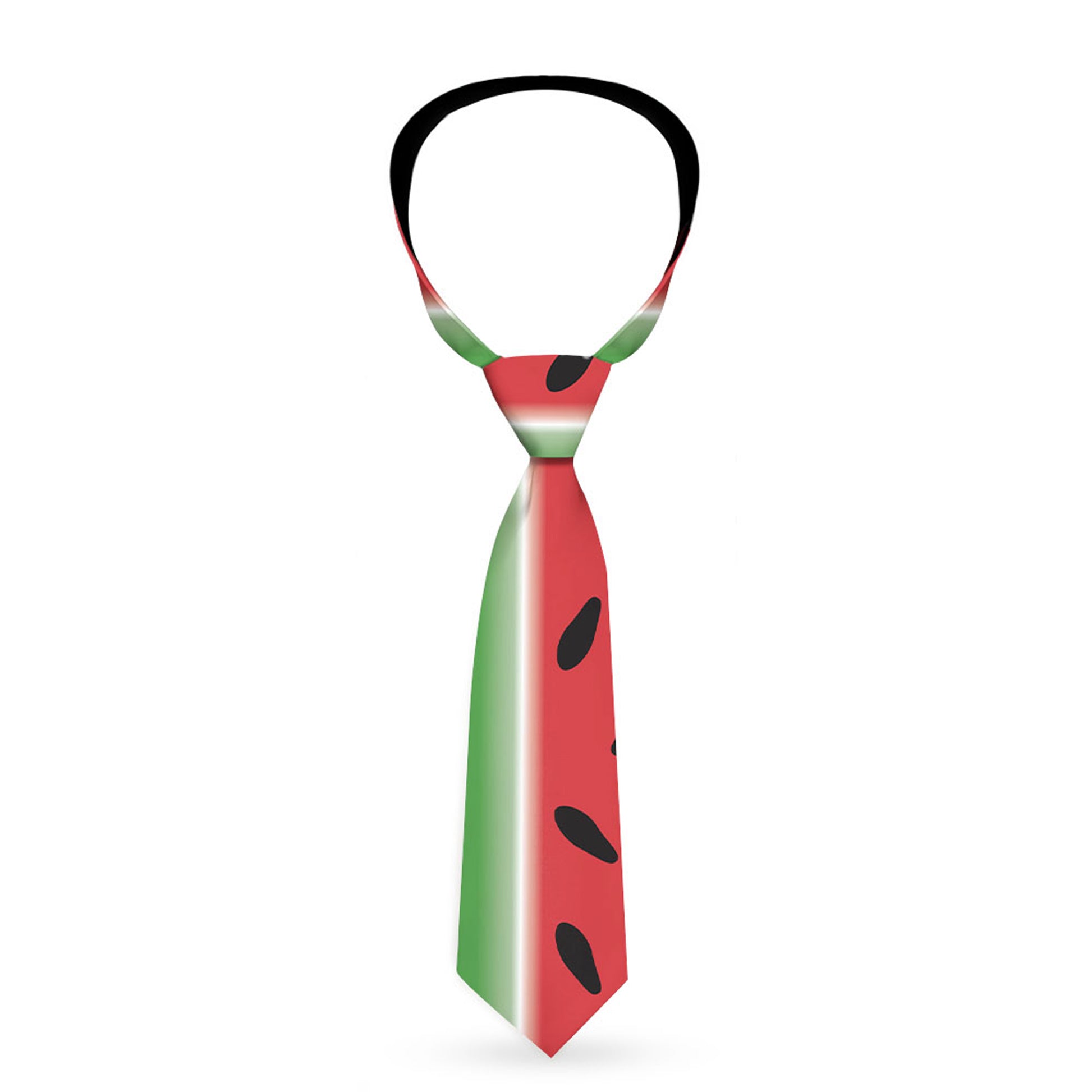 Buckle-Down Necktie - Watermelon Stripe Red/Green/Black Neckties Buckle-Down