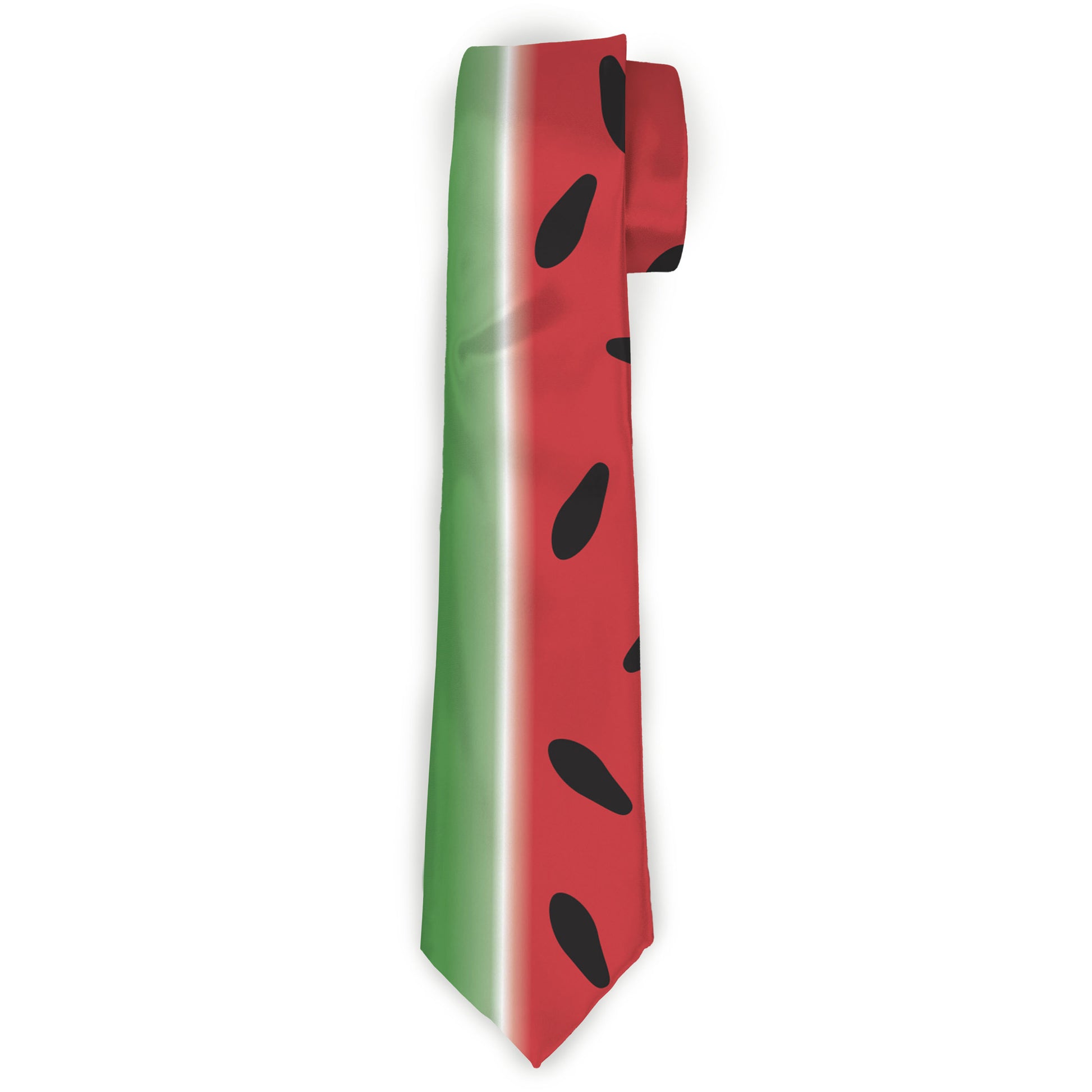 Buckle-Down Necktie - Watermelon Stripe Red/Green/Black Neckties Buckle-Down