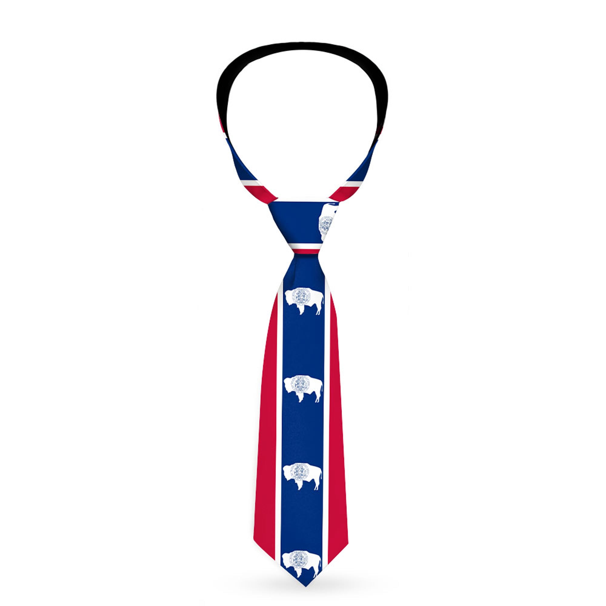 Buckle-Down Necktie - Wyoming Flags Neckties Buckle-Down
