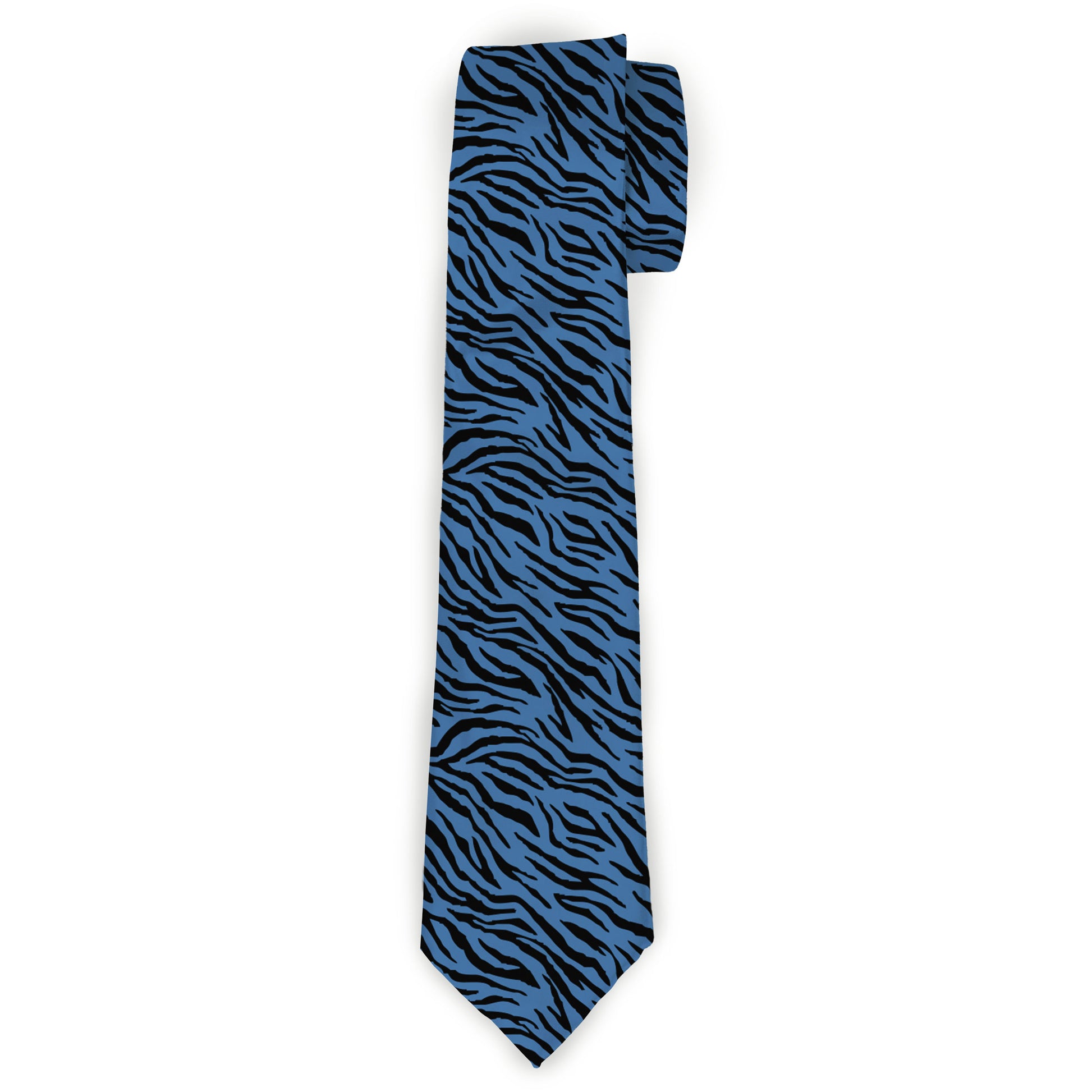 Buckle-Down Necktie - Zebra 2 Turquoise Neckties Buckle-Down