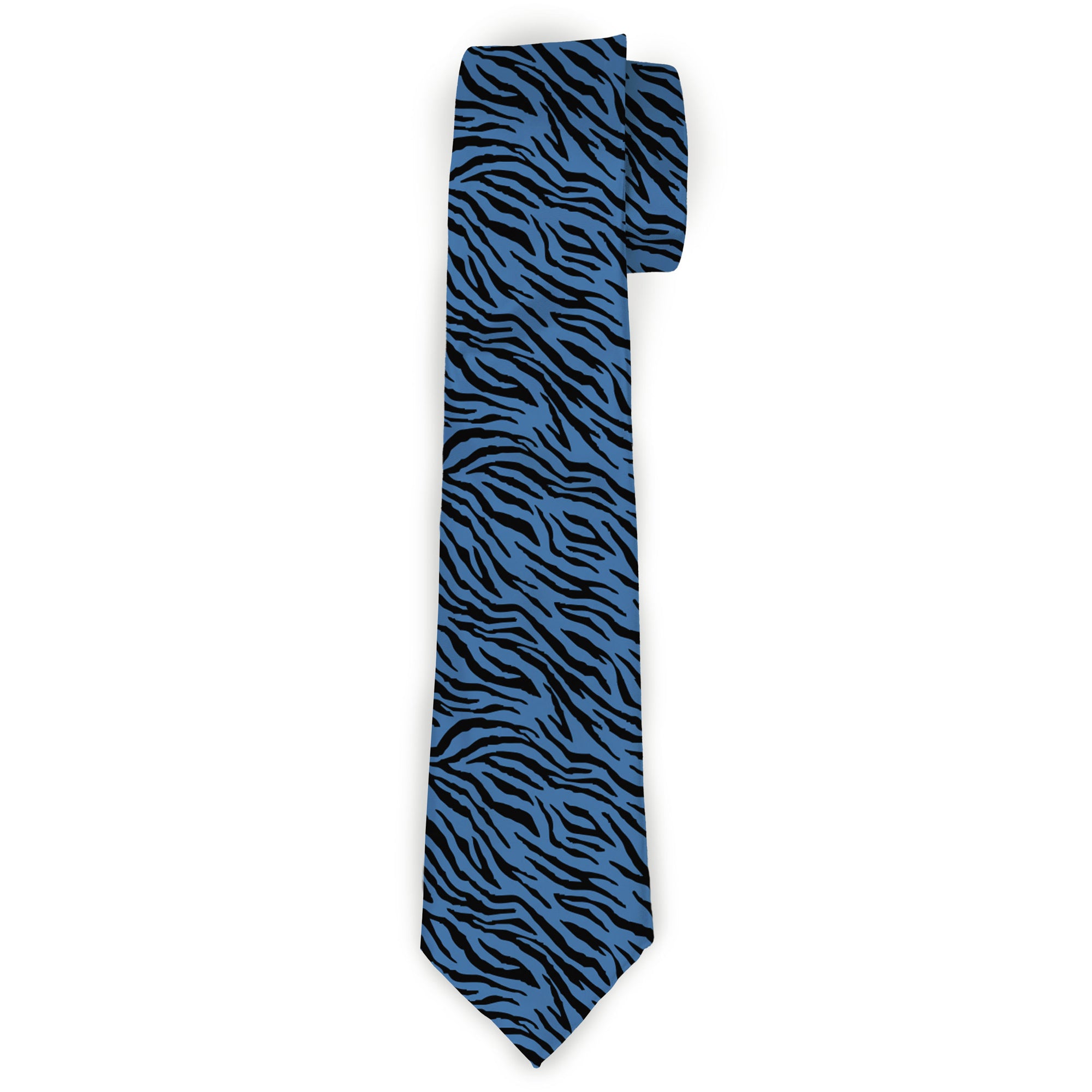 Buckle-Down Necktie - Zebra 2 Turquoise Neckties Buckle-Down