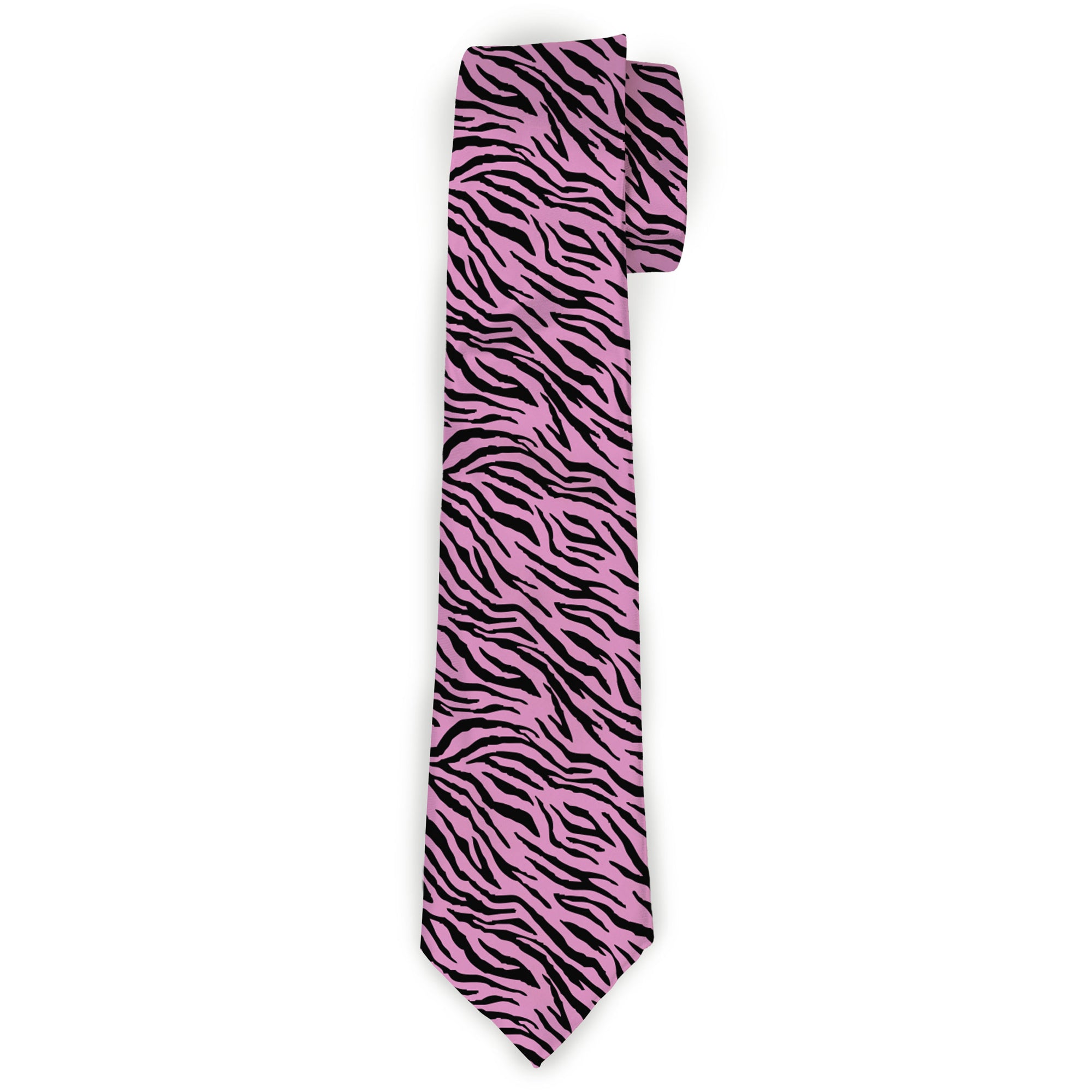 Buckle-Down Necktie - Zebra 2 Baby Pink Neckties Buckle-Down