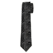 Buckle-Down Necktie - Zebra Head Black/Gray Neckties Buckle-Down