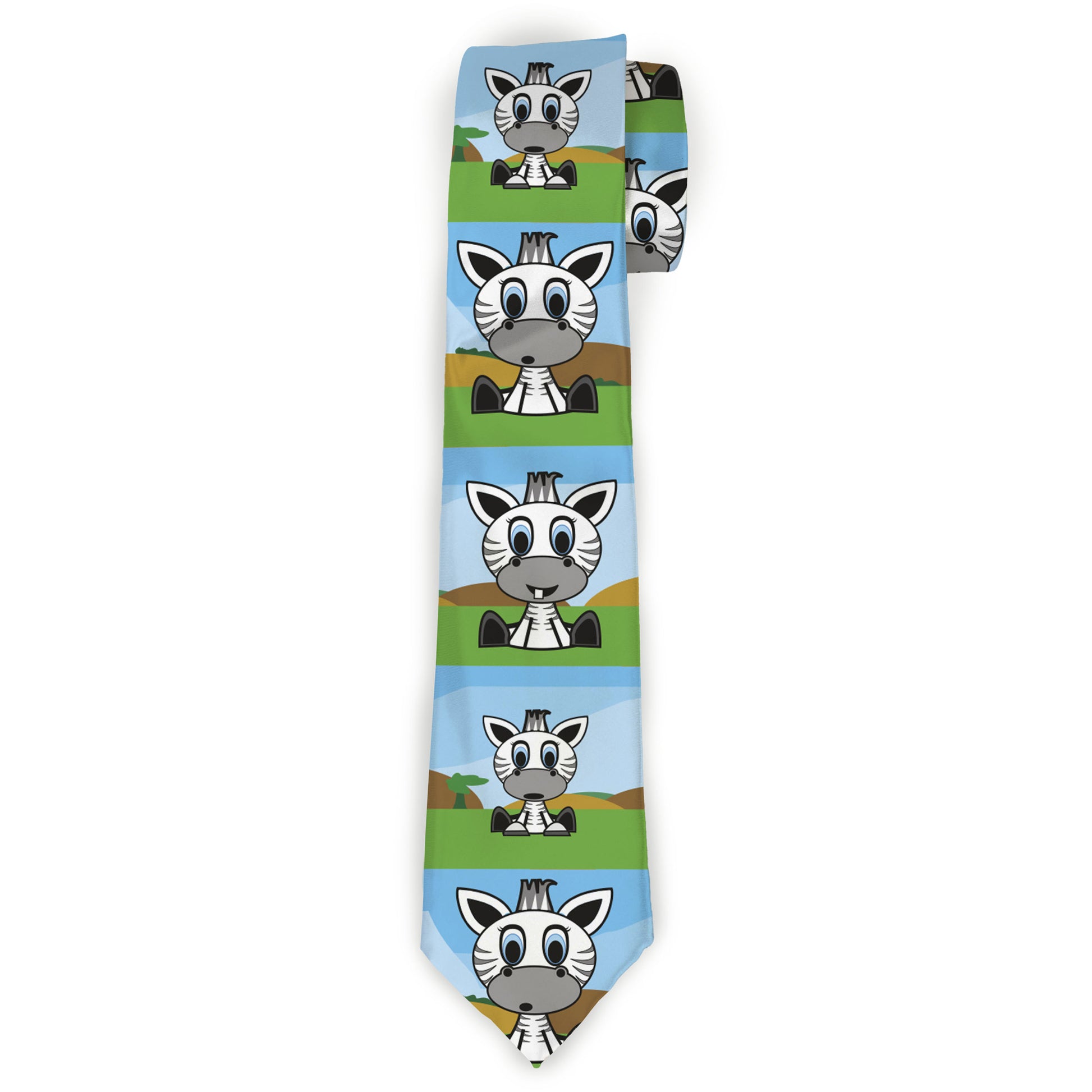 Buckle-Down Necktie - Zebra Cartoon Neckties Buckle-Down