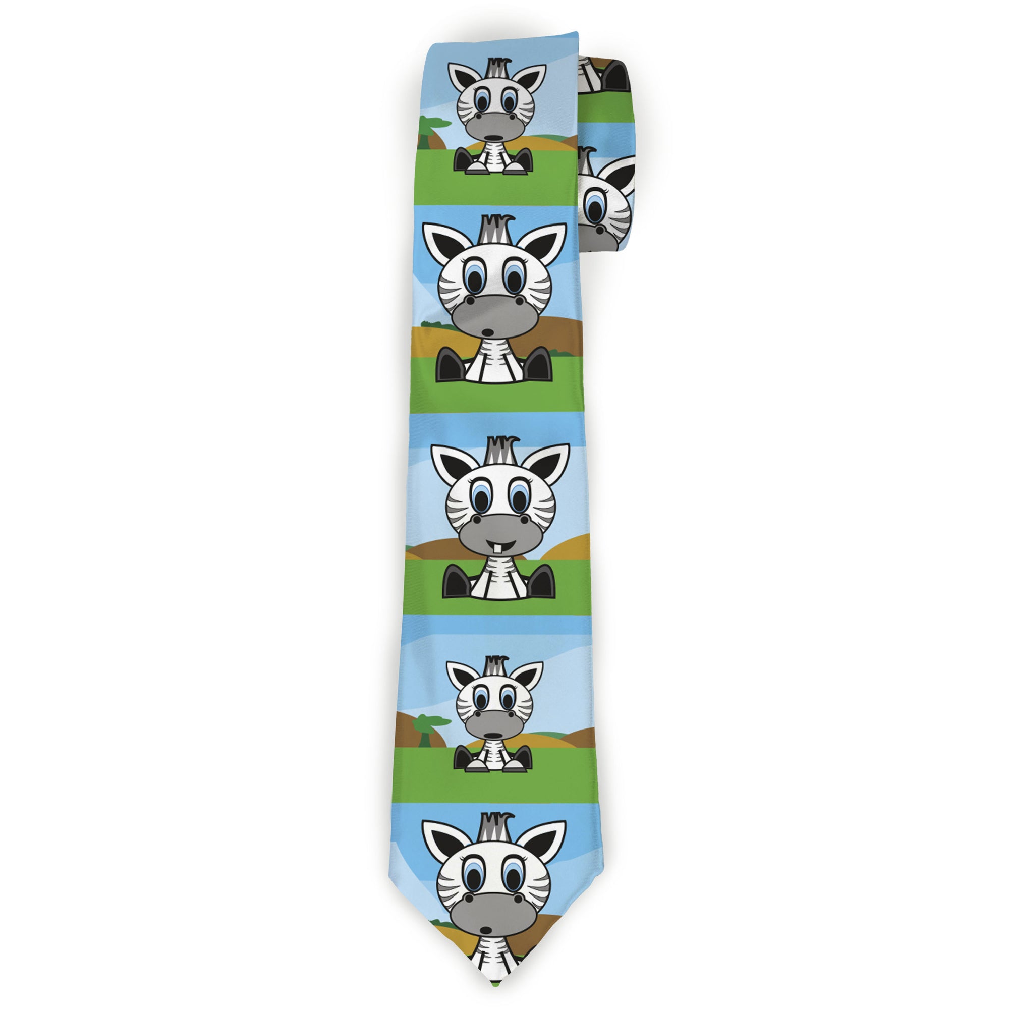 Buckle-Down Necktie - Zebra Cartoon Neckties Buckle-Down