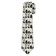 Buckle-Down Necktie - Zebra Poops Off-White/Black Neckties Buckle-Down