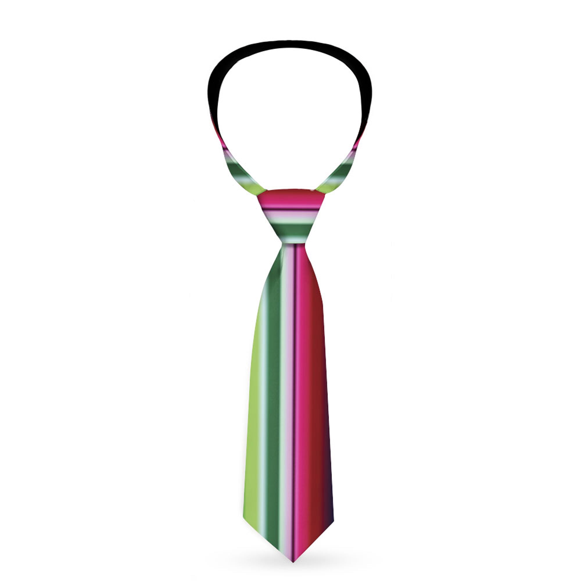 Buckle-Down Necktie - Zarape1 Horizontal Red/White/Green Neckties Buckle-Down