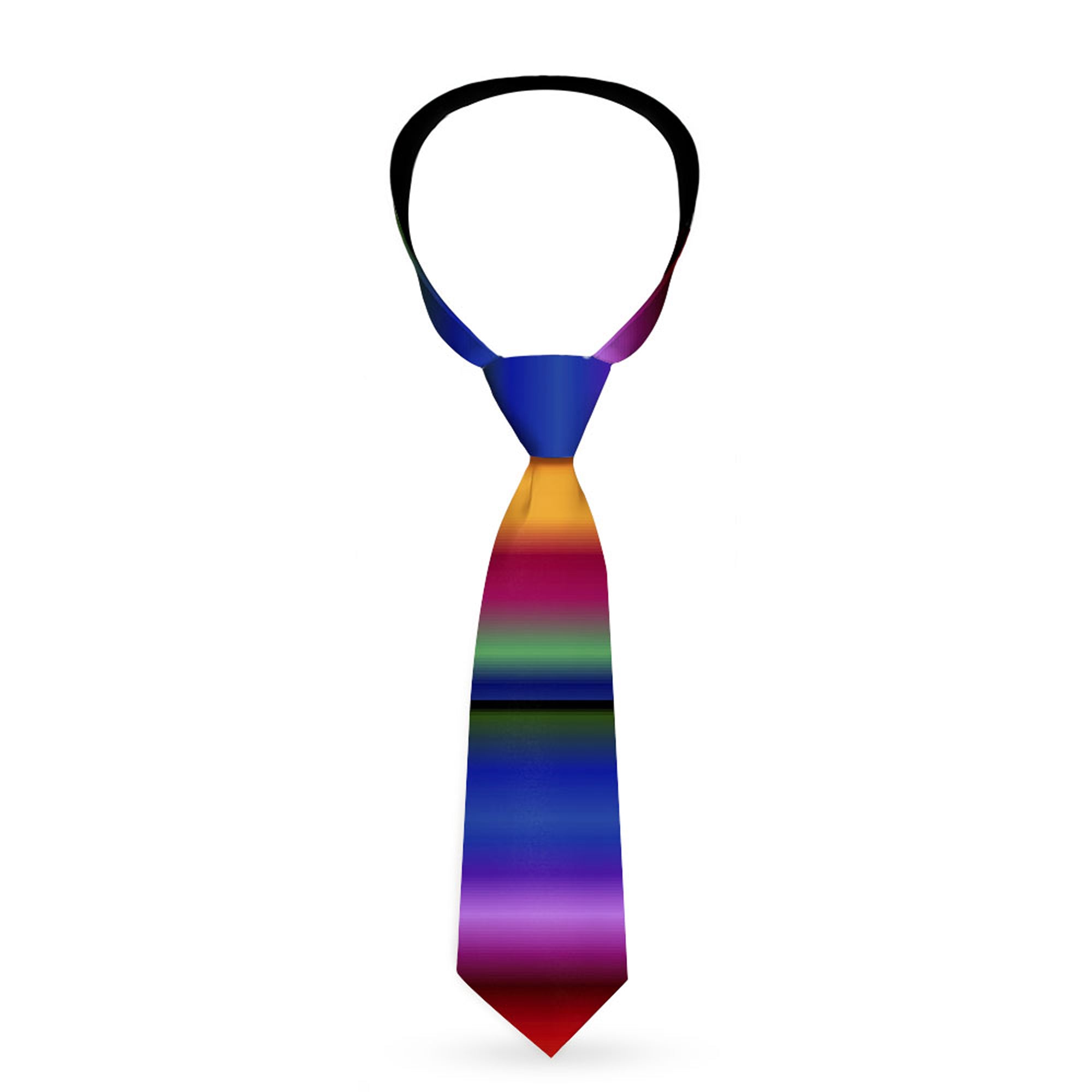Buckle-Down Necktie - Zarape3 Vertical Multi Color Fade Neckties Buckle-Down
