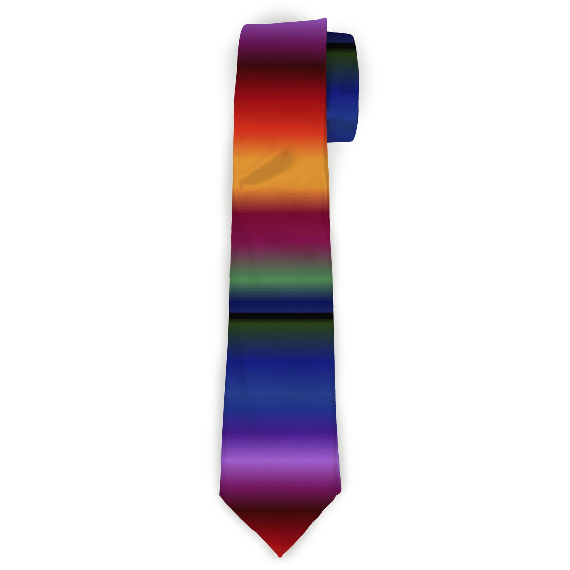 Buckle-Down Necktie - Zarape3 Vertical Multi Color Fade Neckties Buckle-Down