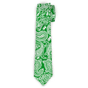 Buckle-Down Necktie - Bandana/Skulls Irish Green/White Neckties Buckle-Down
