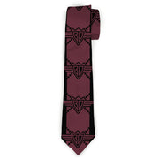 Buckle-Down Necktie - BD Monogram2 Red/Black Neckties Buckle-Down